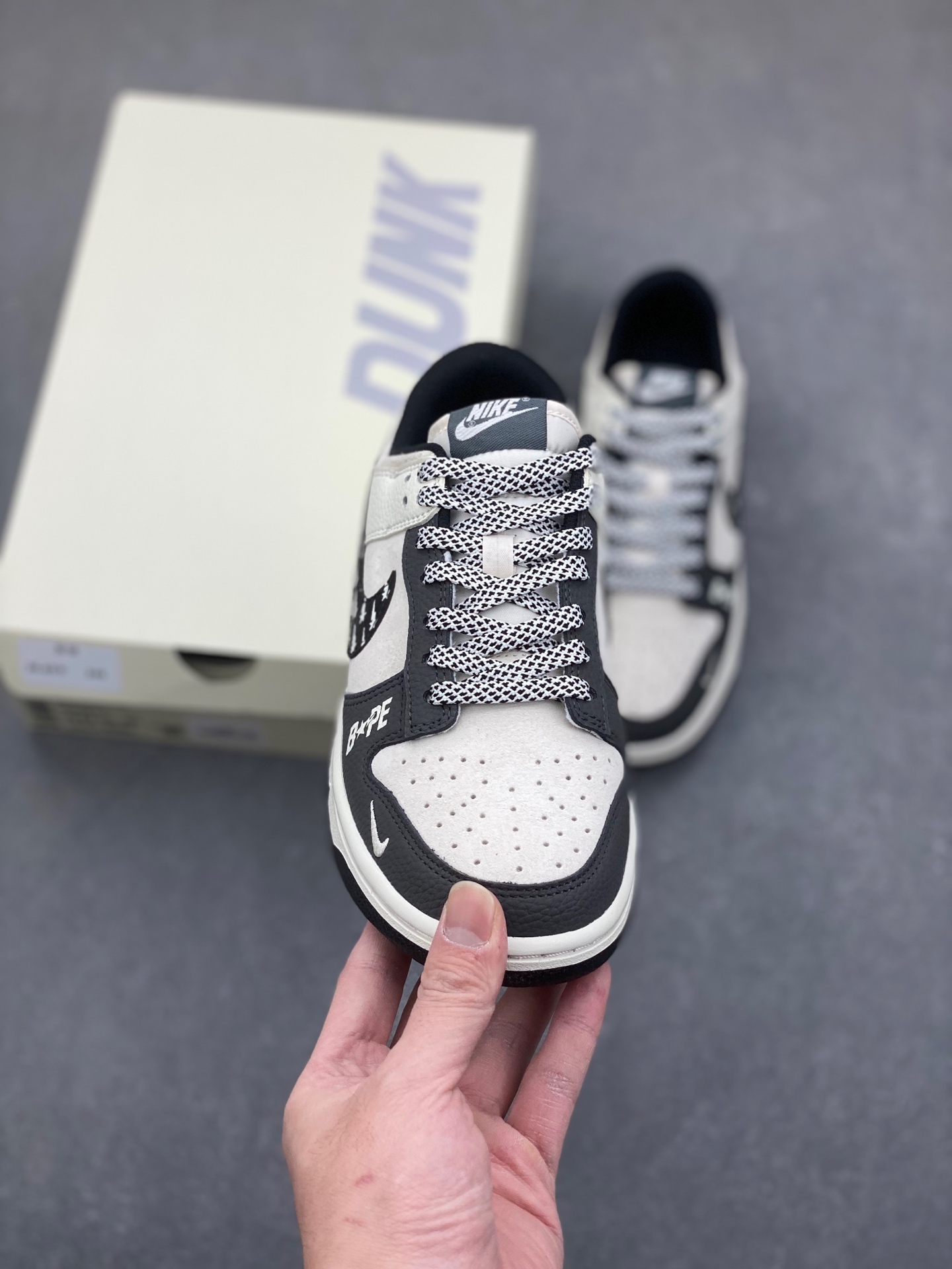 Nike SB Dunk Low x BAPE White Black Sneakers - Limited Edition 3 i1736896683508 3286 0 1
