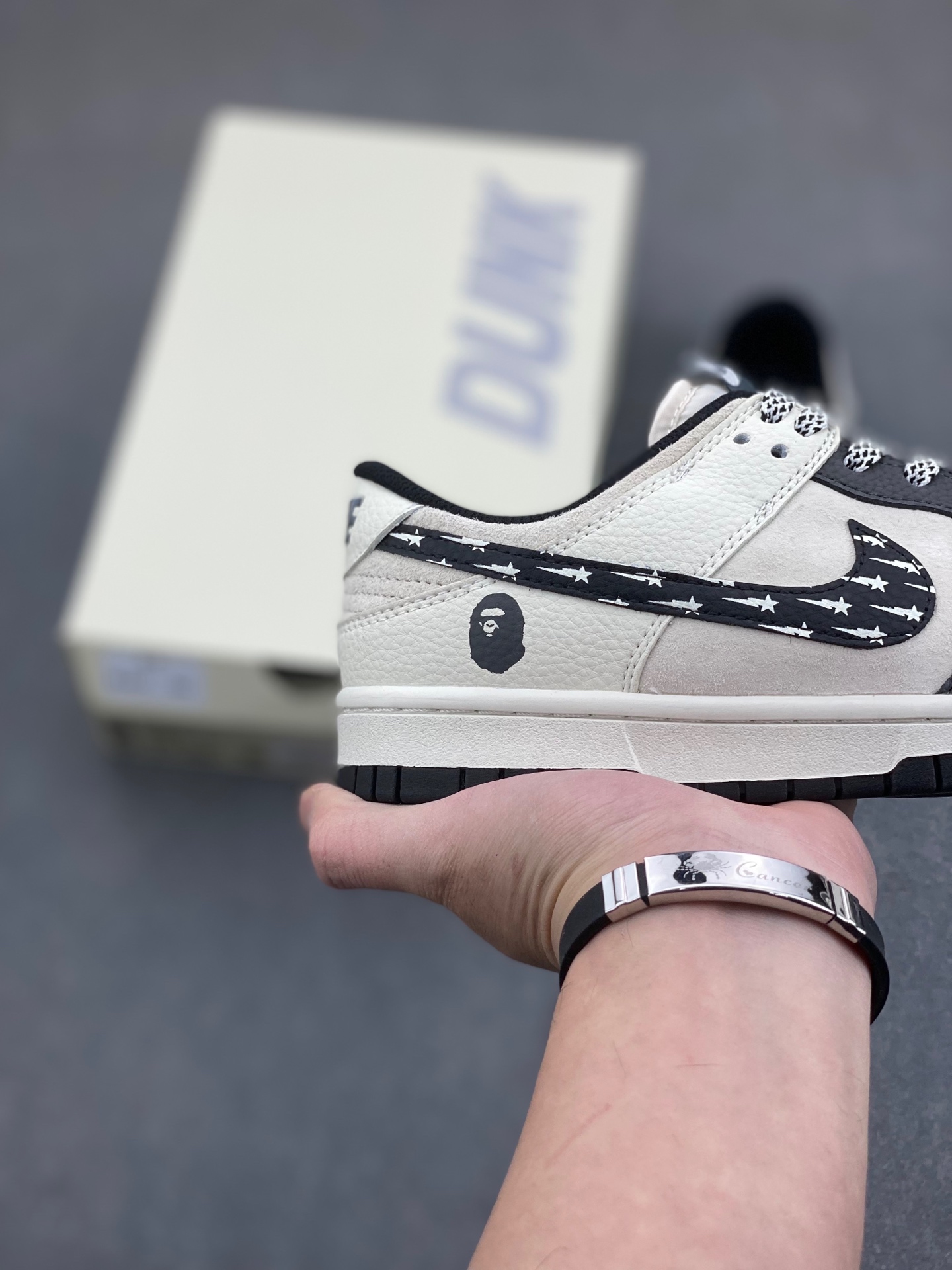 Nike SB Dunk Low x BAPE White Black Sneakers - Limited Edition 6 i1736896683771 5586 0 4