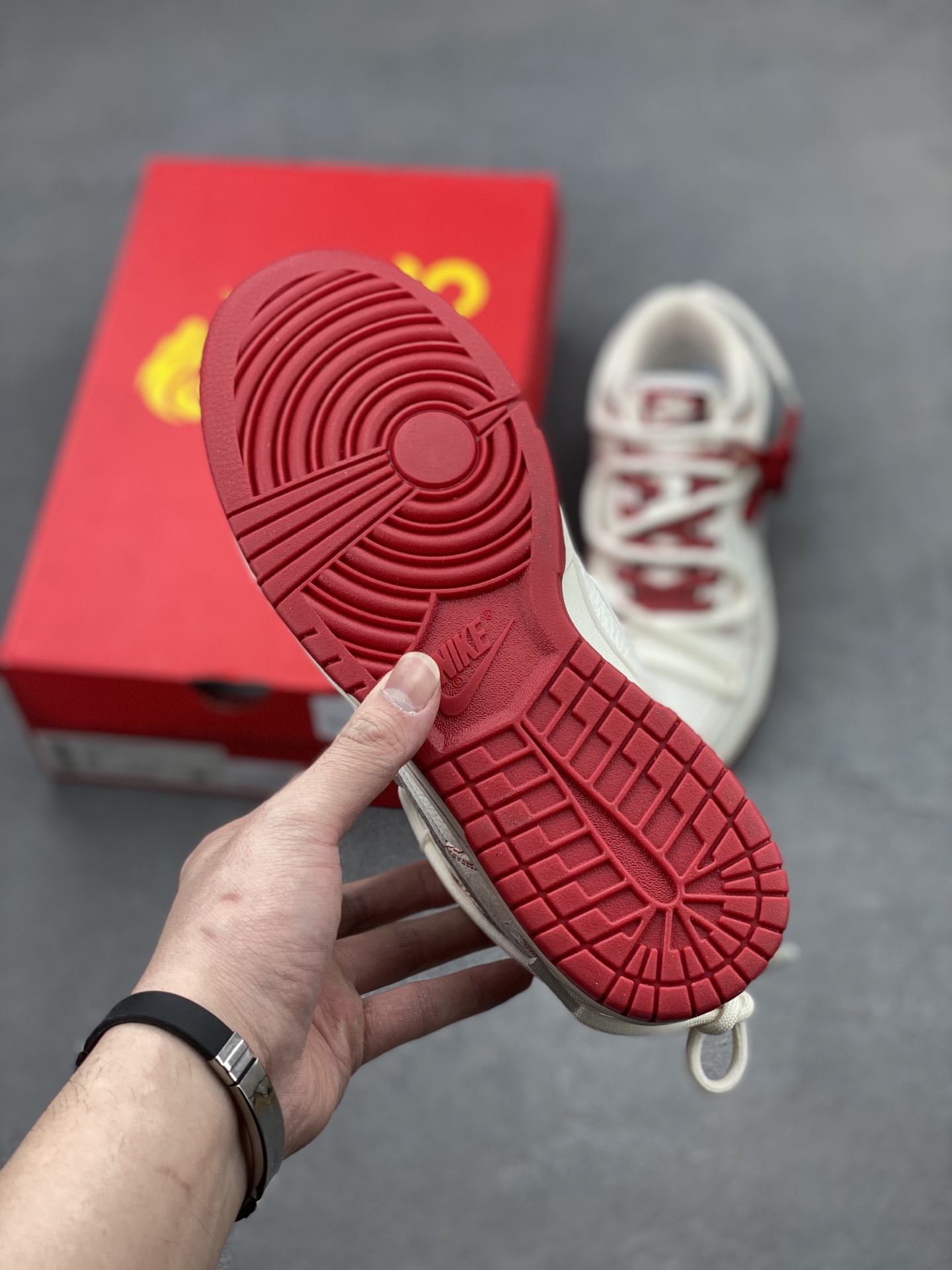 Nike Dunk Low SP Moncler White Grey Burgundy Shoes CH6336-620 7 i1739997145168 2296 0 5