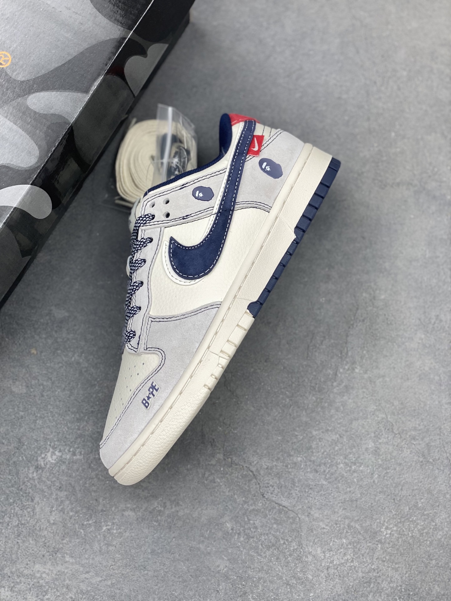 Nike SB Dunk Low BAPE Collaboration Blue White Premium Sneakers 8 i1743536353435 7614 0 6