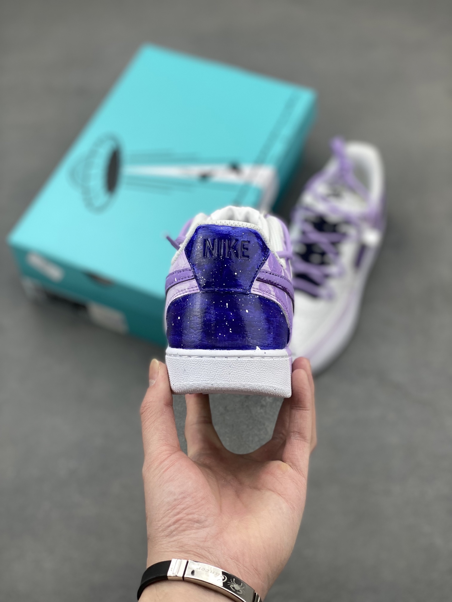 Nike Court Vision Low Custom Galaxy Sneakers - Hand-Painted, Unique Design 5 i1743610656991 1237 0 3