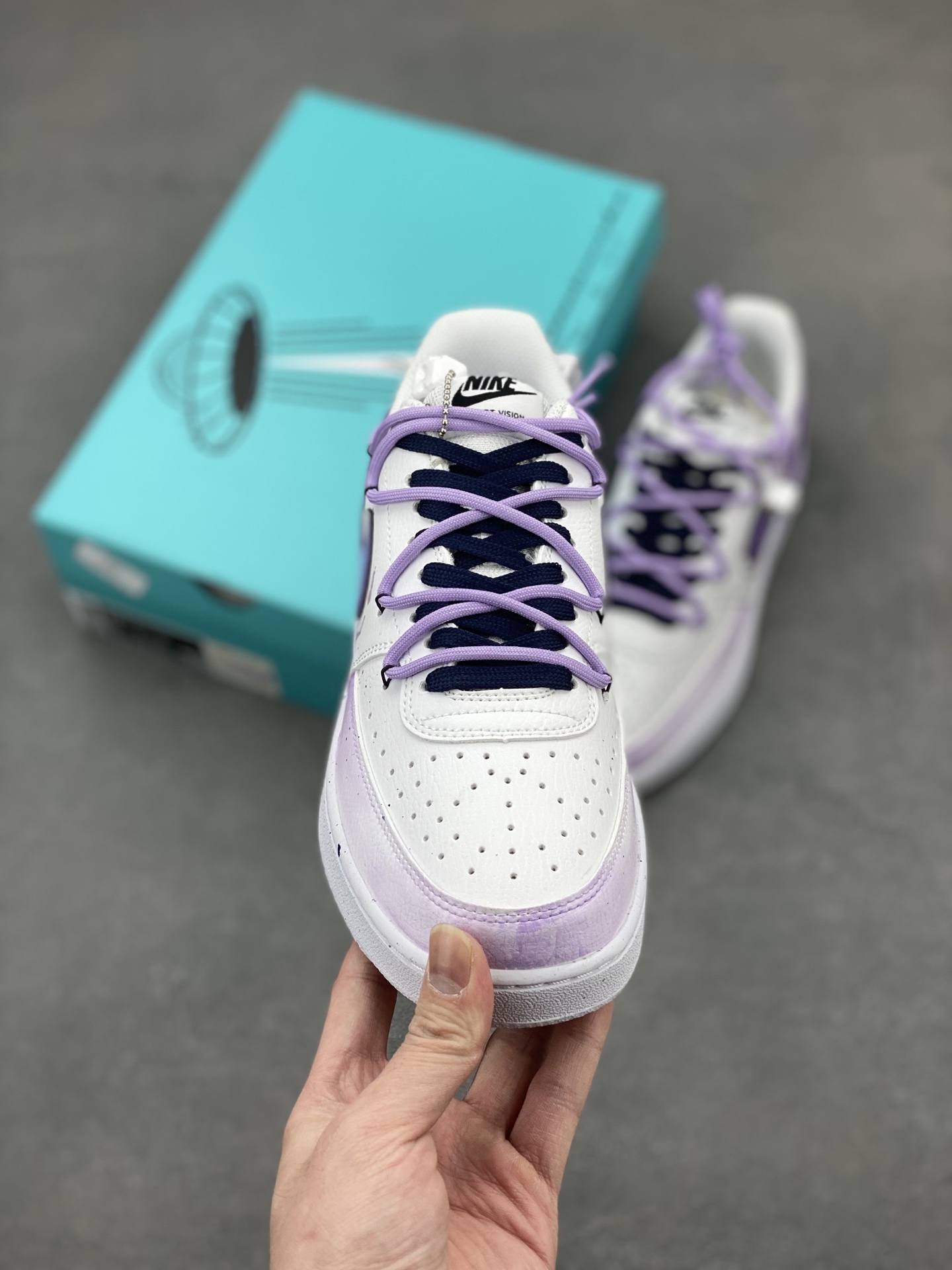Nike Court Vision Low Custom Galaxy Sneakers - Hand-Painted, Unique Design 3 i1743610657010 7301 0 1