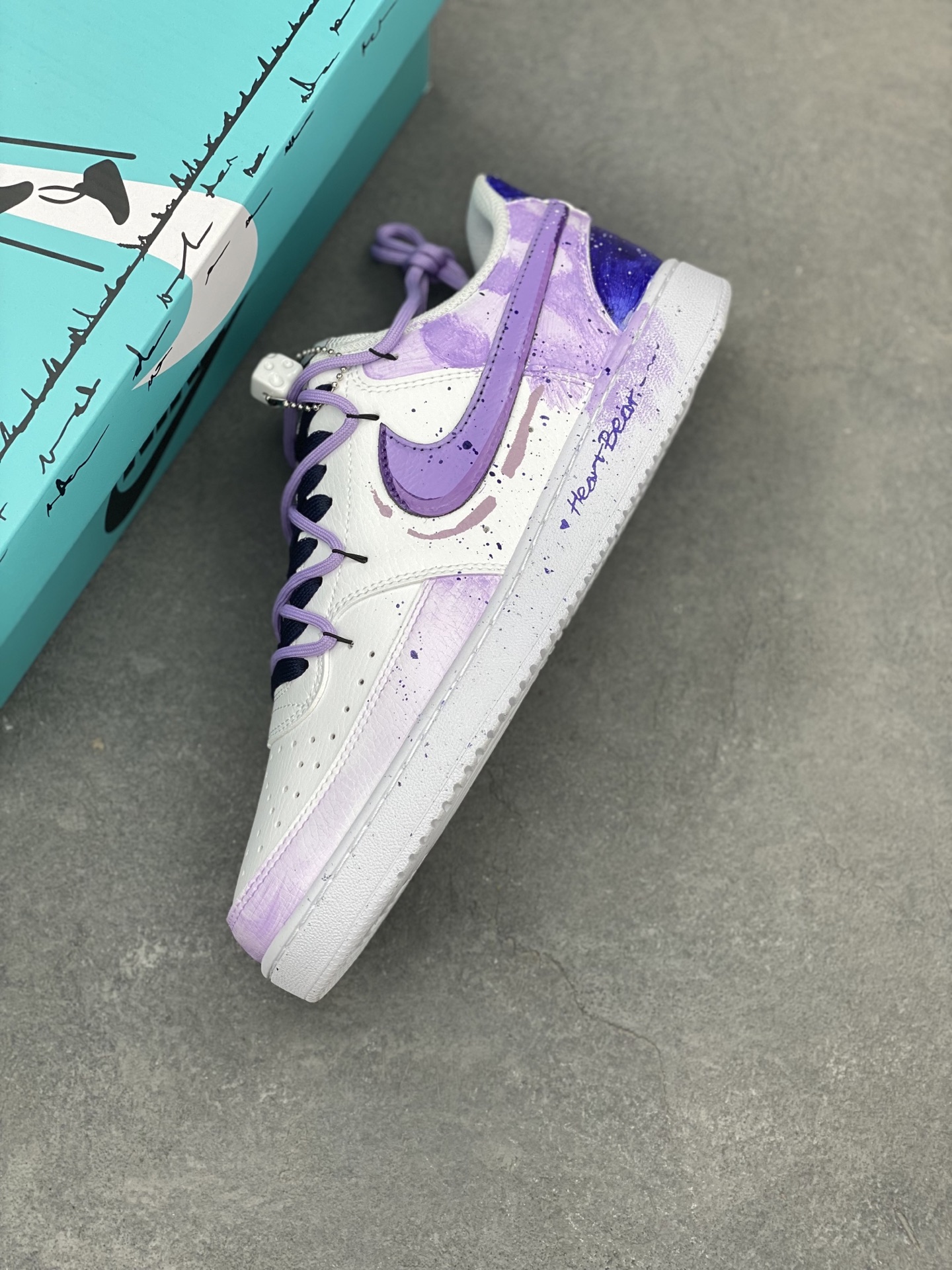 Nike Court Vision Low Custom Galaxy Sneakers - Hand-Painted, Unique Design 8 i1743610659336 9442 0 6