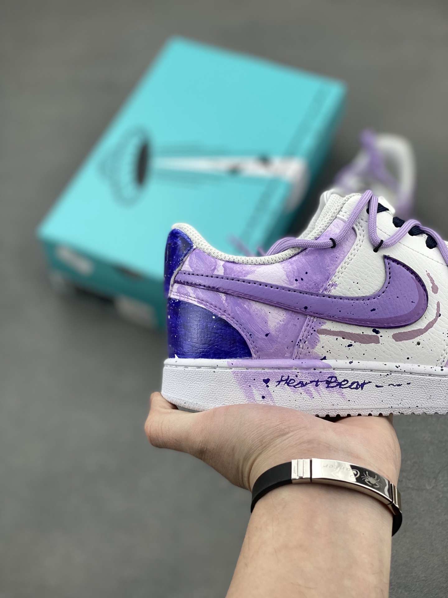 Nike Court Vision Low Custom Galaxy Sneakers - Hand-Painted, Unique Design 6 i1743610659384 4270 0 4