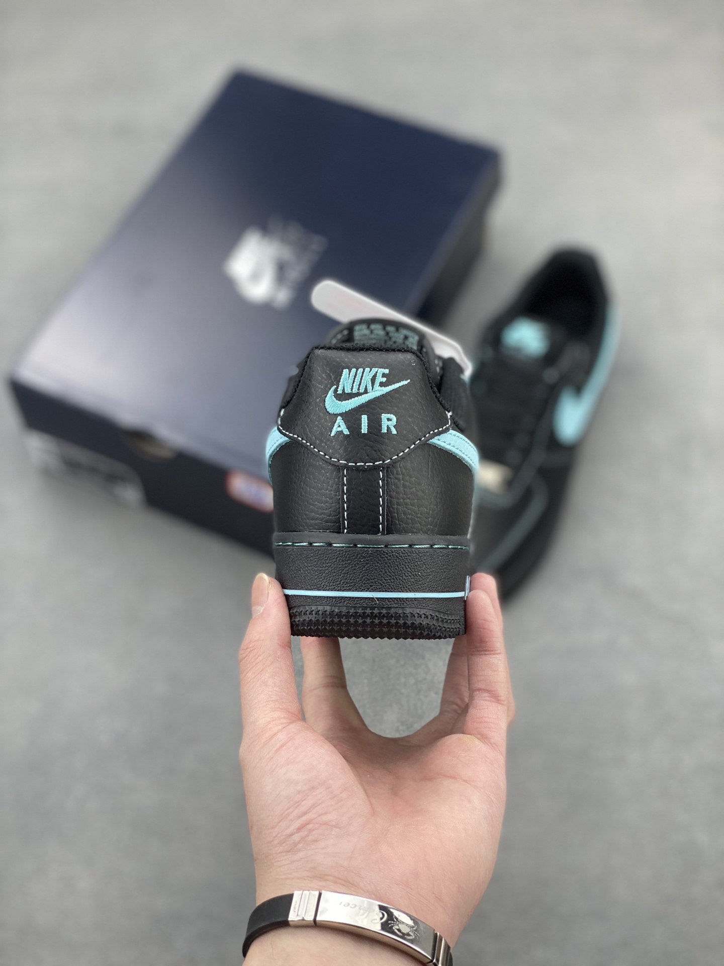 Nike Air Force 1 '07 Low Black/Tiffany Blue Limited Edition Sneakers 5 i1743610967178 2656 0 3