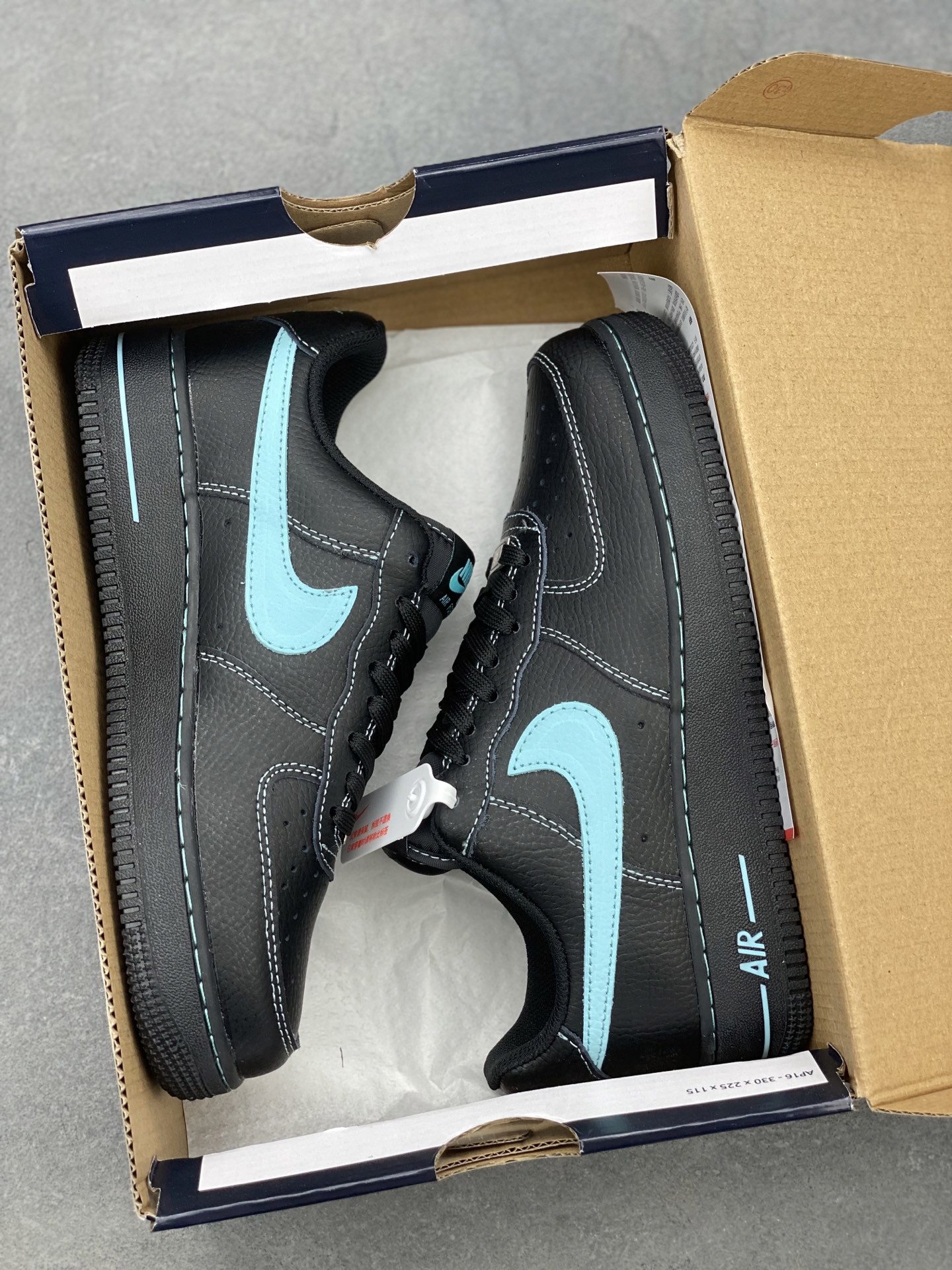 Nike Air Force 1 '07 Low Black/Tiffany Blue Limited Edition Sneakers 10 i1743610970111 4224 0 8