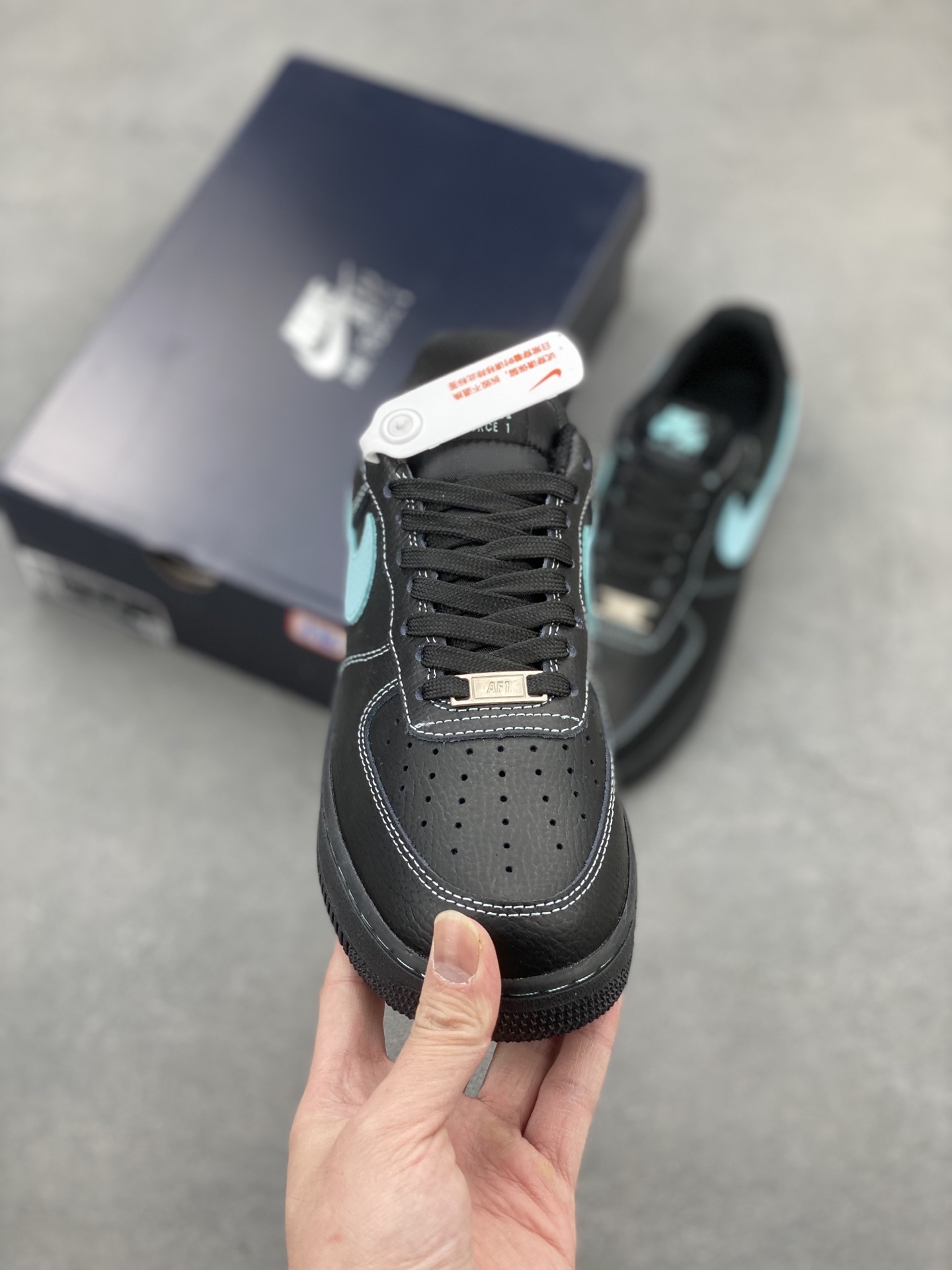 Nike Air Force 1 '07 Low Black/Tiffany Blue Limited Edition Sneakers 3 i1743610979911 5530 0 1