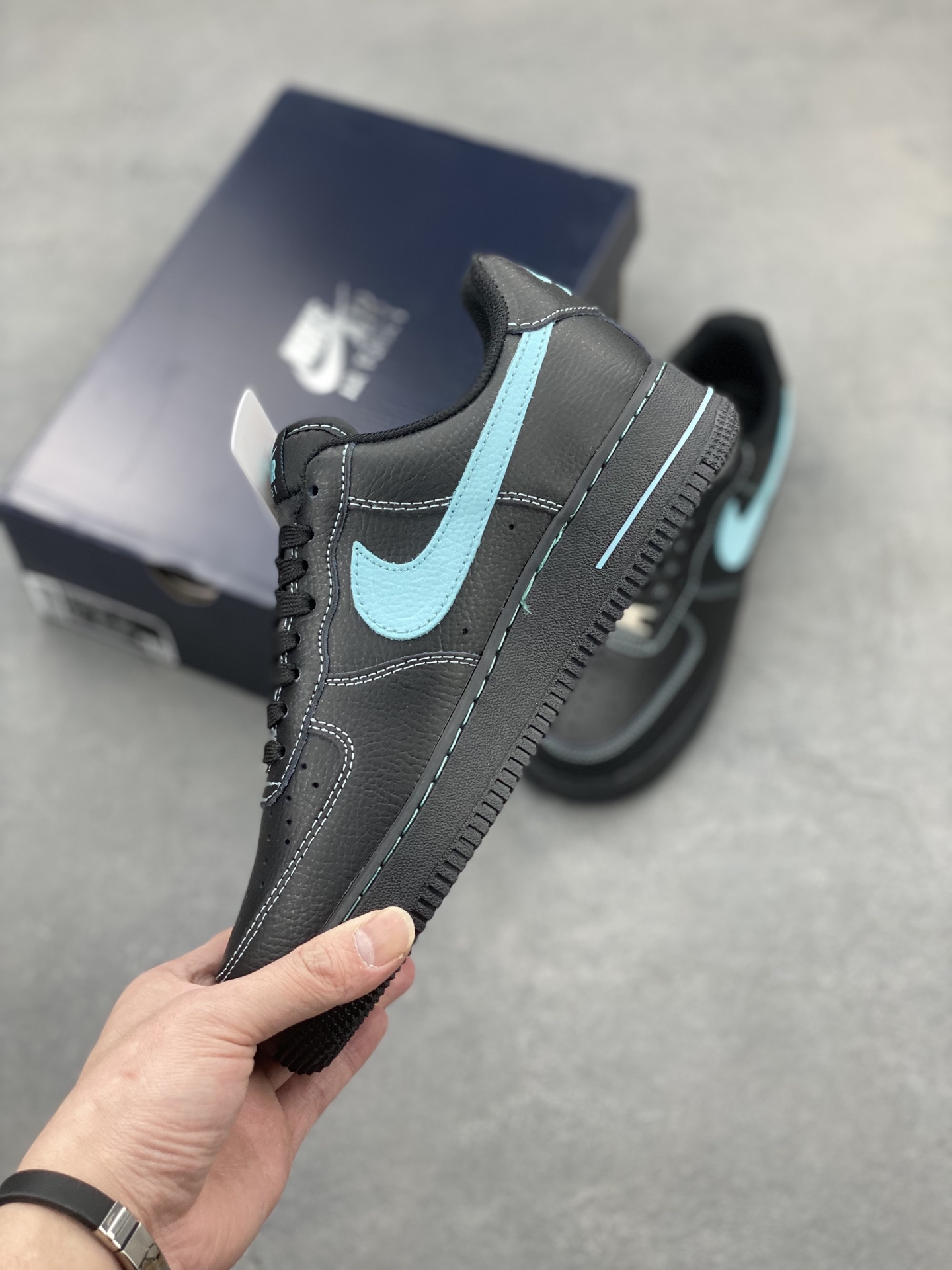 Nike Air Force 1 '07 Low Black/Tiffany Blue Limited Edition Sneakers 4 i1743610980304 5298 0 2