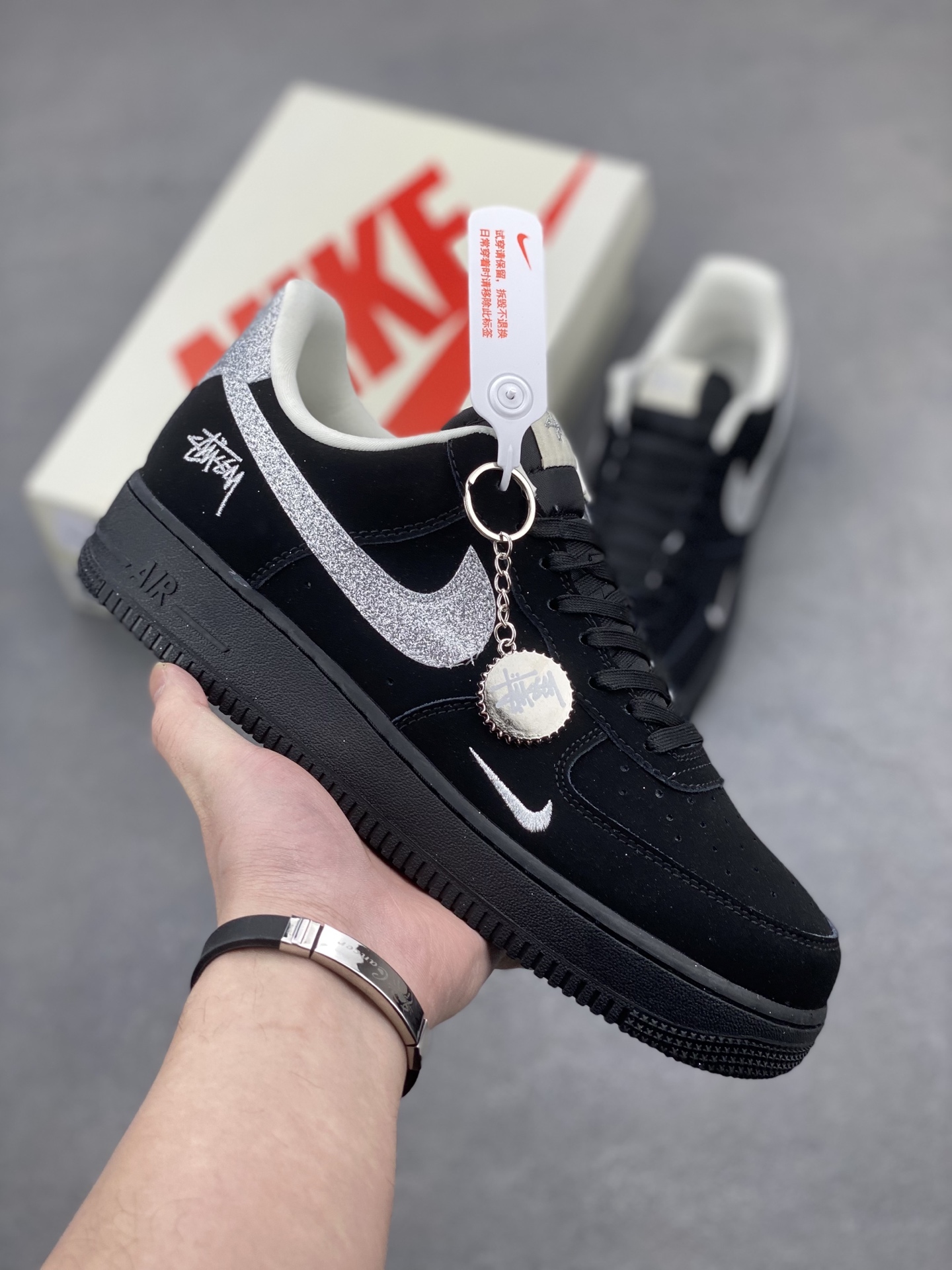 Nike Air Force 1 '07 Low Black Sneakers - Limited Edition, Comfortable Fit 2 i1743611070099 1639 0 0