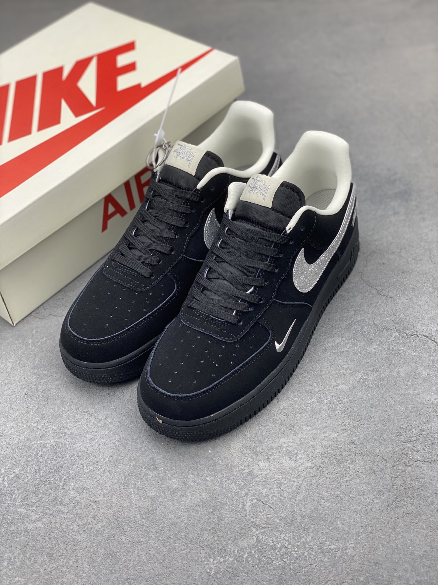 Nike Air Force 1 '07 Low Black Sneakers - Limited Edition, Comfortable Fit 9 i1743611077743 7368 0 7