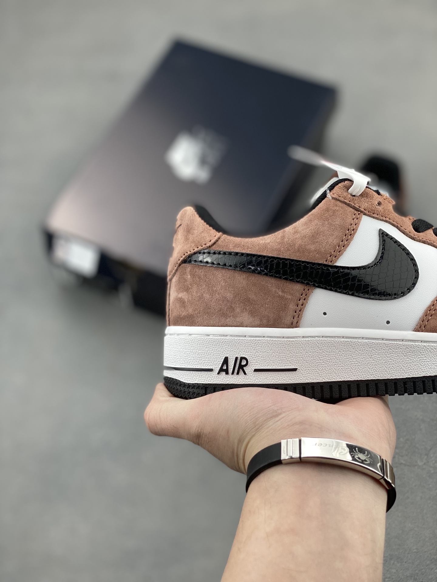 Nike Air Force 1 Low Brown Suede and White Leather Sneakers 6 i1743611212018 5205 0 4