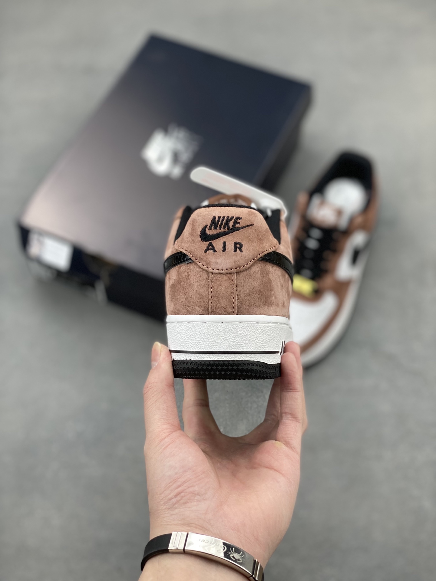 Nike Air Force 1 Low Brown Suede and White Leather Sneakers 5 i1743611216679 9906 0 3