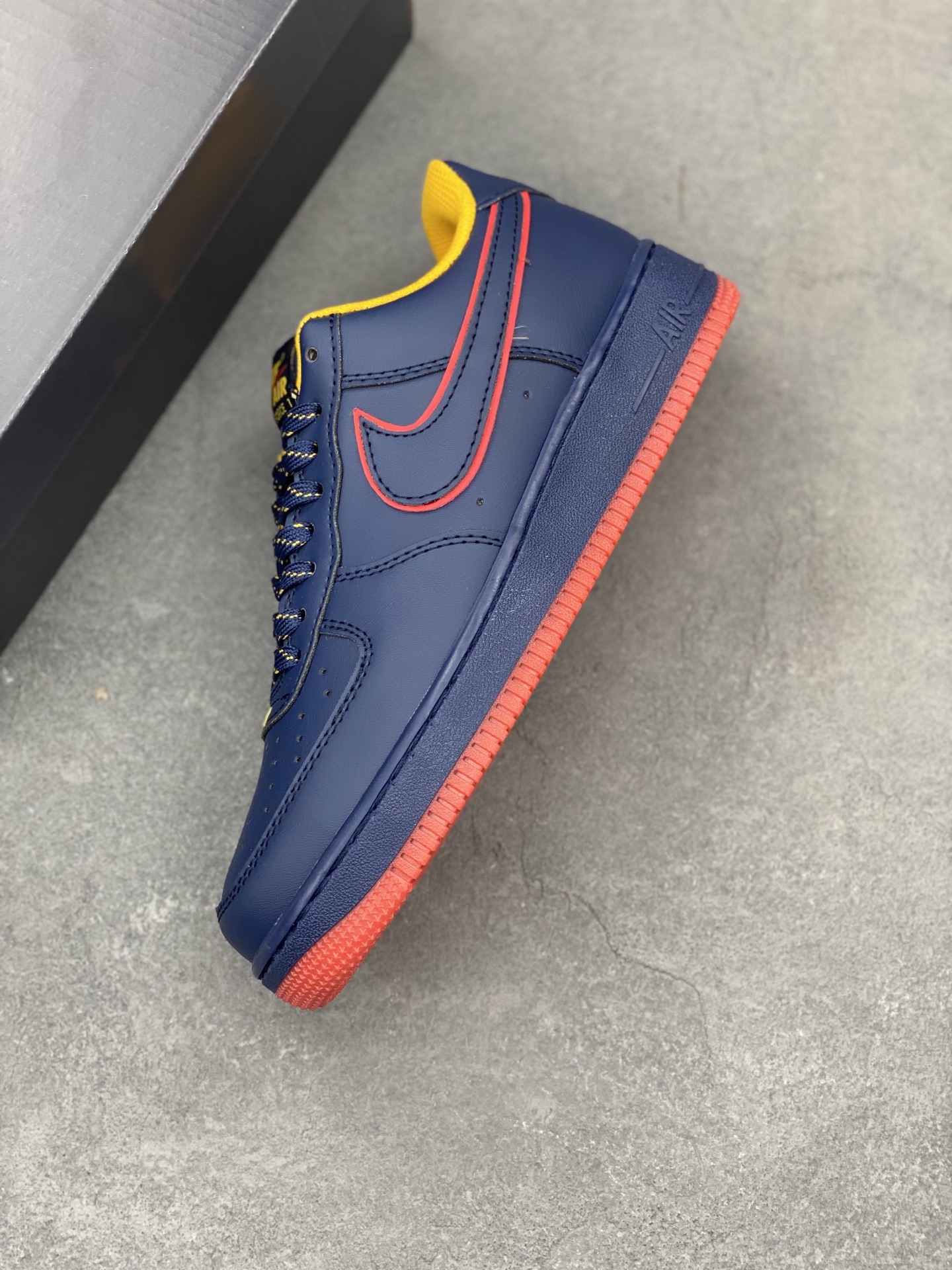 Nike Air Force 1 '07 Low Sneakers - Limited Edition, Navy/Red/Yellow 8 i1743960051991 1490 0 6