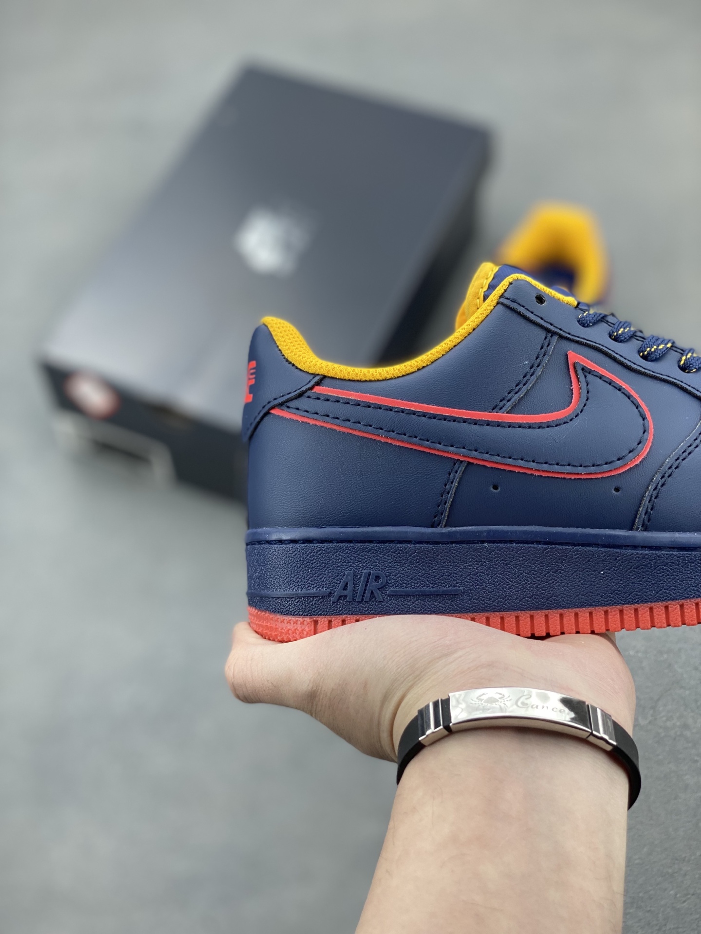 Nike Air Force 1 '07 Low Sneakers - Limited Edition, Navy/Red/Yellow 6 i1743960052981 5061 0 4