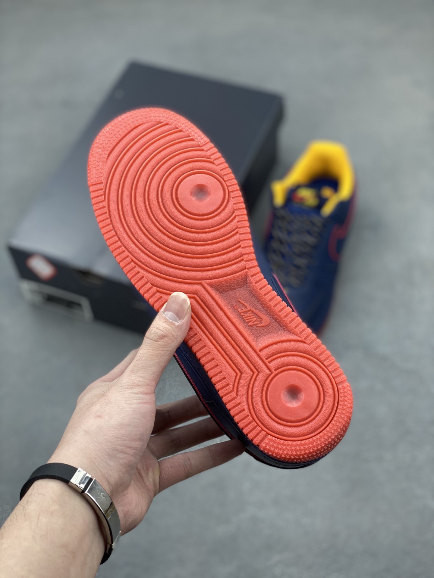 Nike Air Force 1 '07 Low Sneakers - Limited Edition, Navy/Red/Yellow 7 i1743960053635 4785 0 5