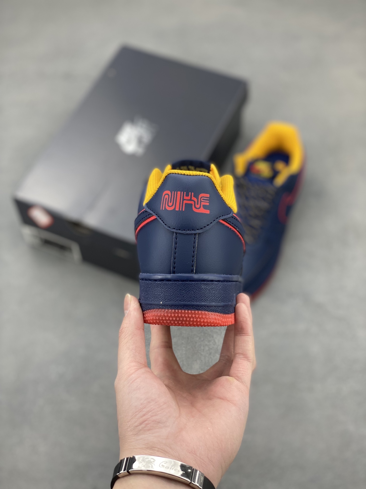 Nike Air Force 1 '07 Low Sneakers - Limited Edition, Navy/Red/Yellow 5 i1743960060901 8146 0 3