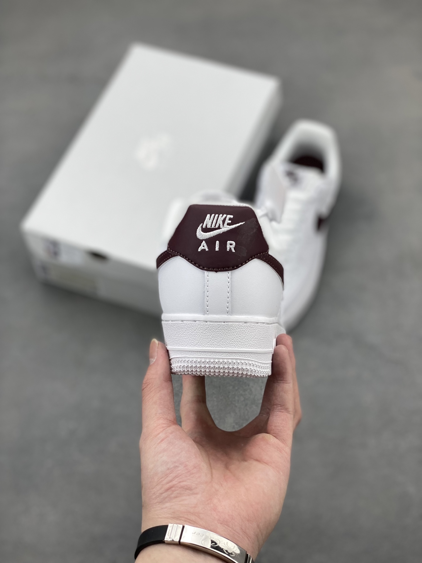 Nike Air Force 1 '07 Low White Maroon Casual Sneakers FJ4146-112 5 i1744096378672 5255 0 3
