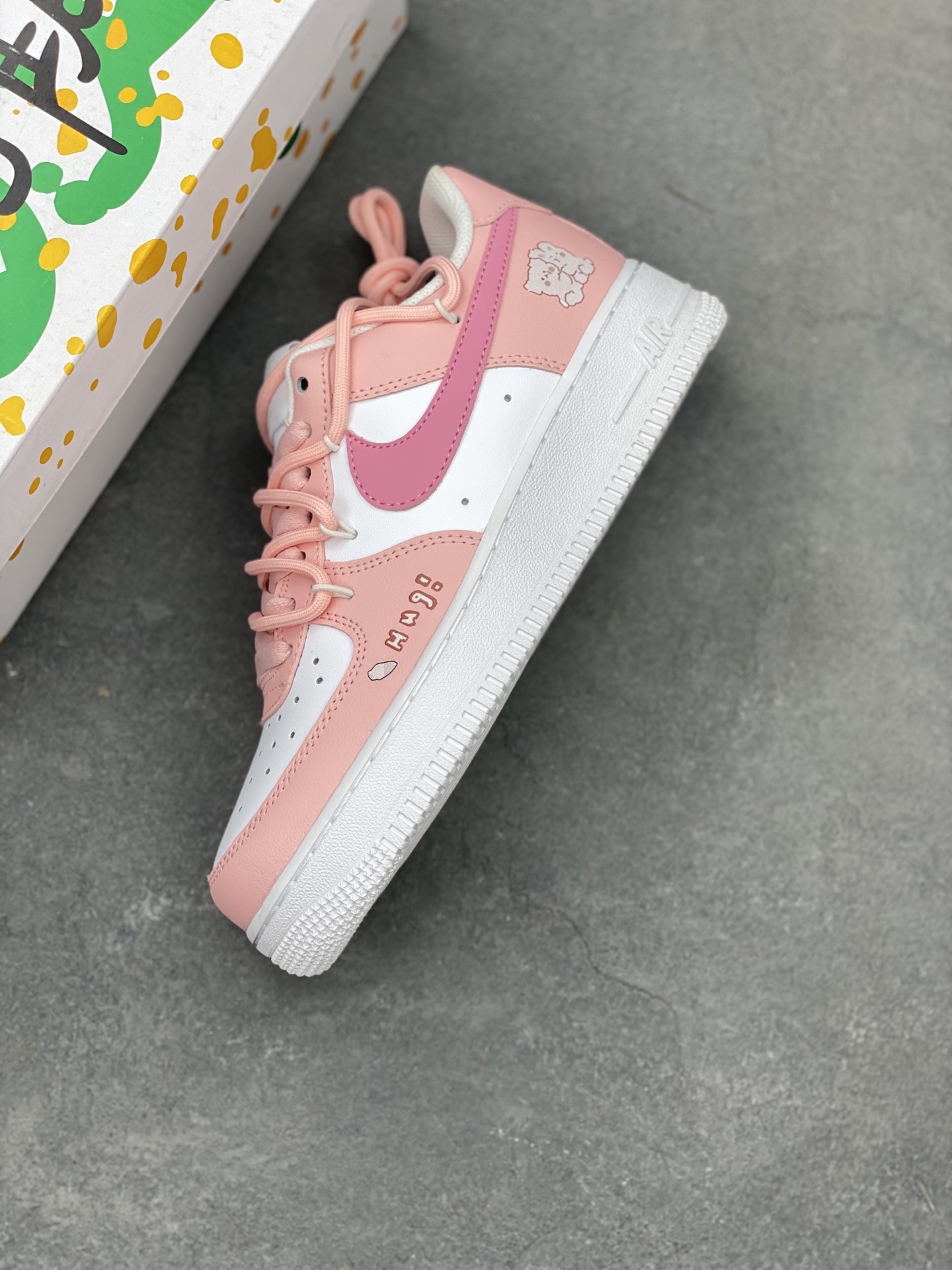Nike Air Force 1 '07 Low Pink/White Custom Sneakers - Limited Edition 8 i1744096417010 9149 0 6