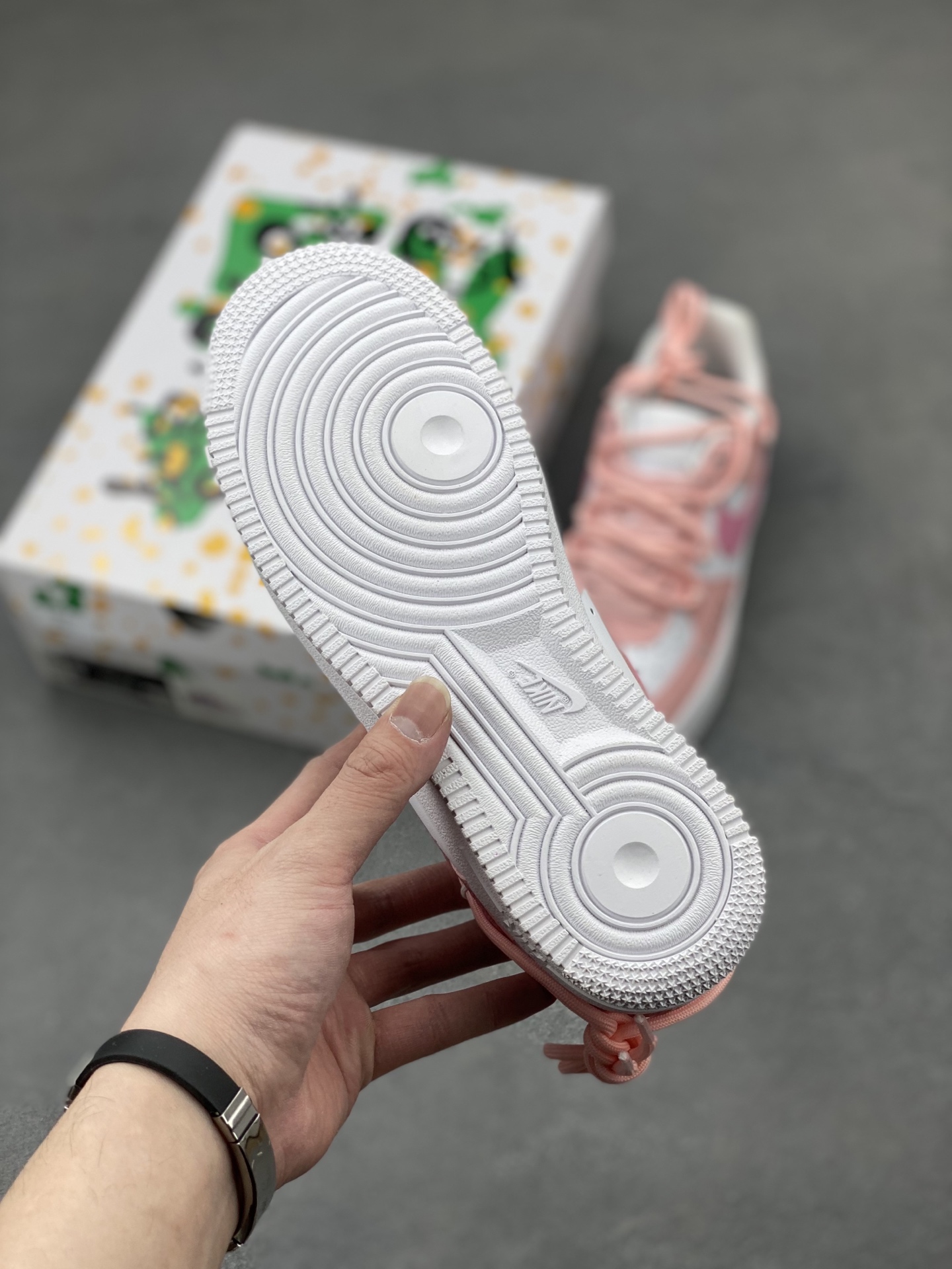 Nike Air Force 1 '07 Low Pink/White Custom Sneakers - Limited Edition 7 i1744096417132 7071 0 5