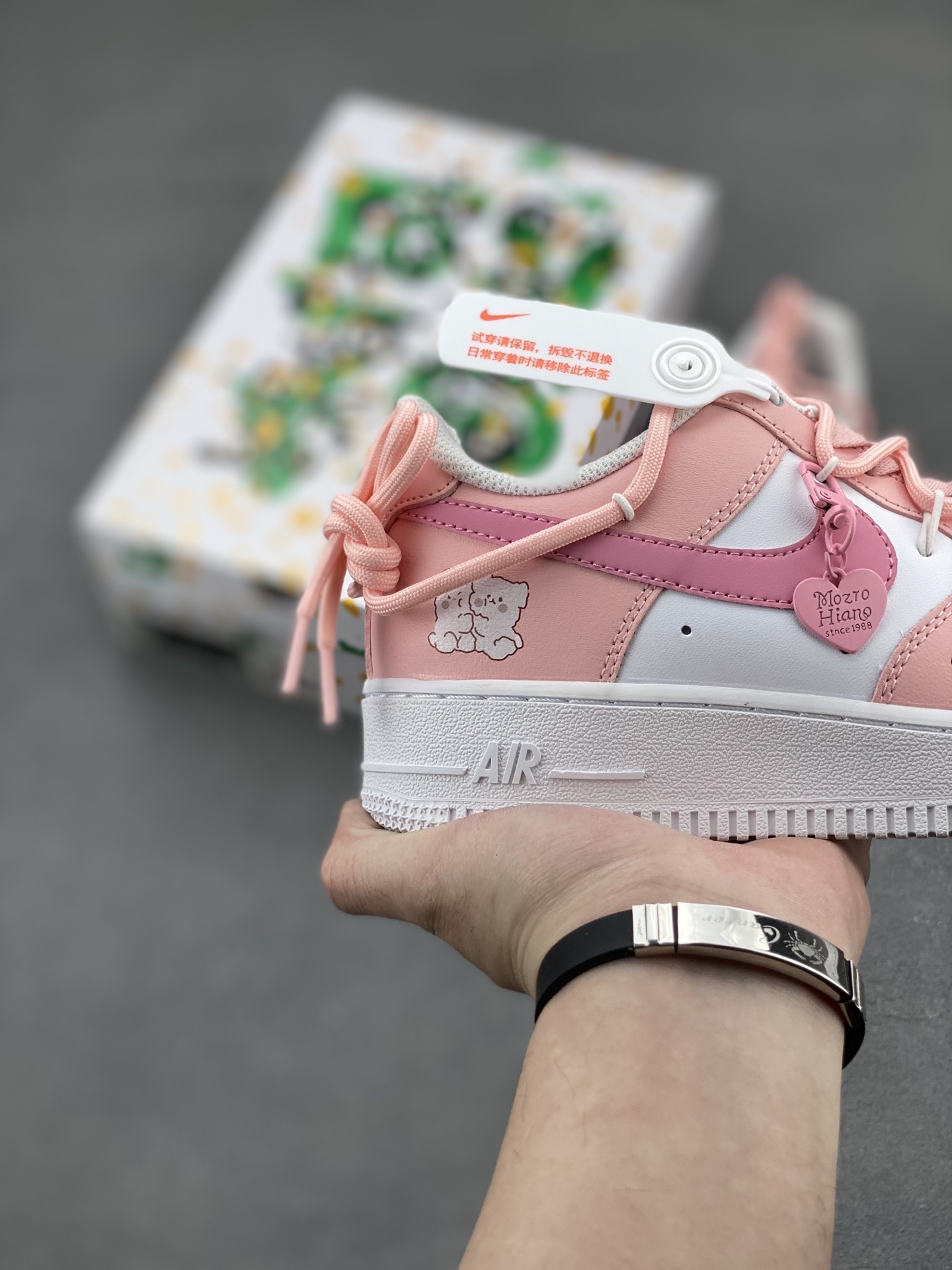 Nike Air Force 1 '07 Low Pink/White Custom Sneakers - Limited Edition 6 i1744096417153 6961 0 4
