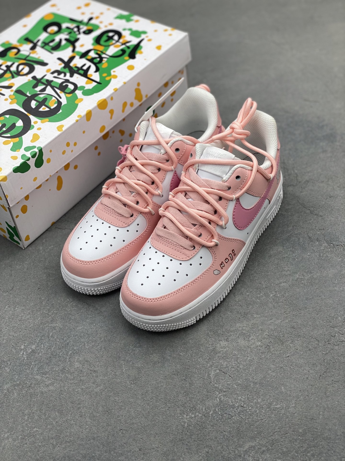 Nike Air Force 1 '07 Low Pink/White Custom Sneakers - Limited Edition 9 i1744096418316 815 0 7