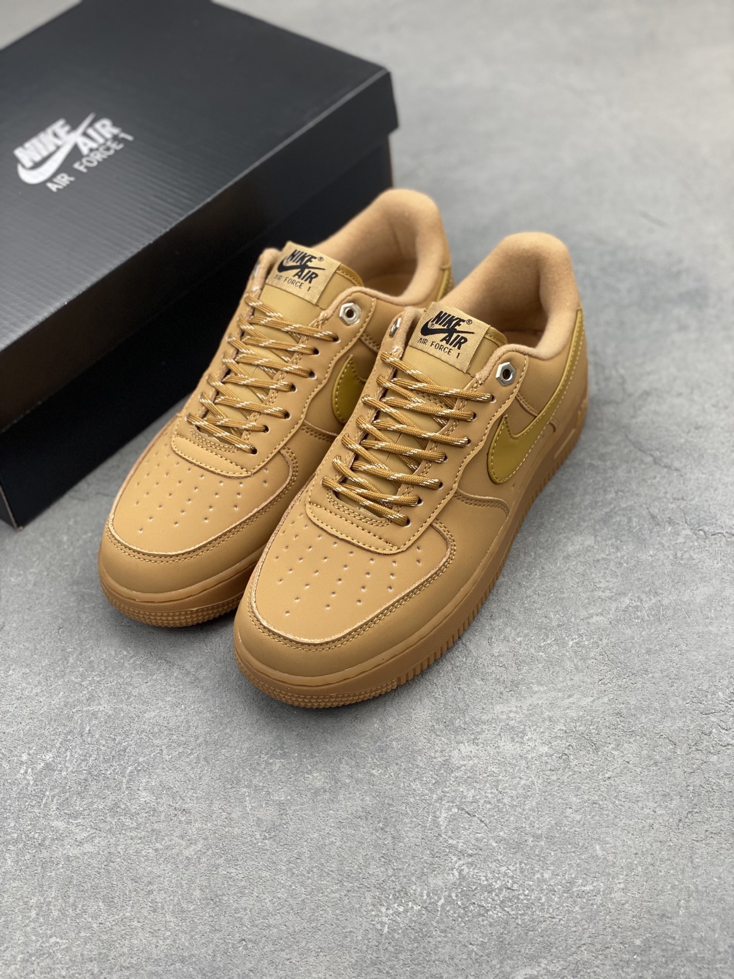Nike Air Force 1 Low Wheat Gold Casual Shoes CJ9179-200 9 i1744096573419 73 0 7