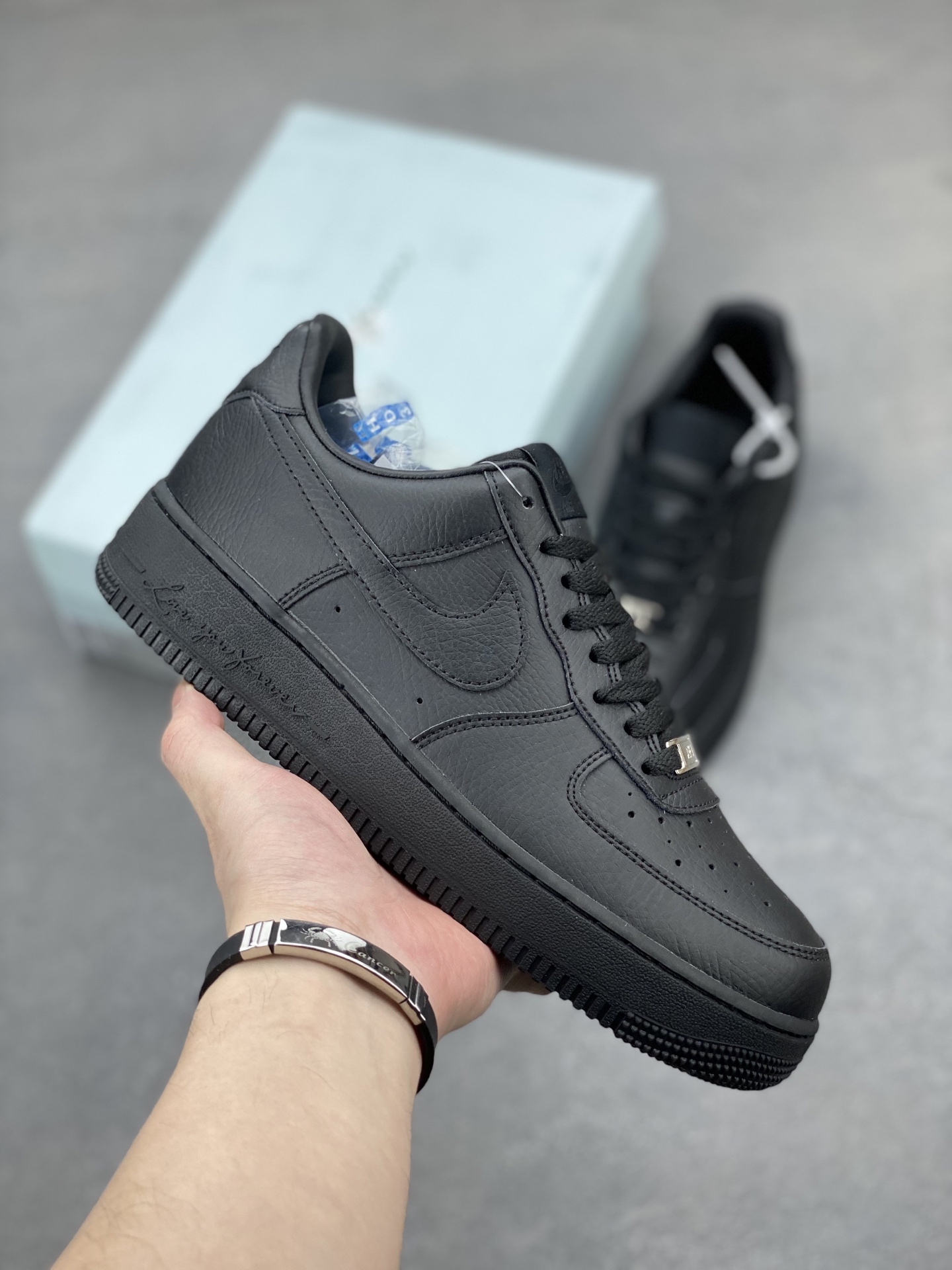 Nike Air Force 1 Low Black Leather Sneakers CZ8065-001 2 i1744314105193 8740 0 0