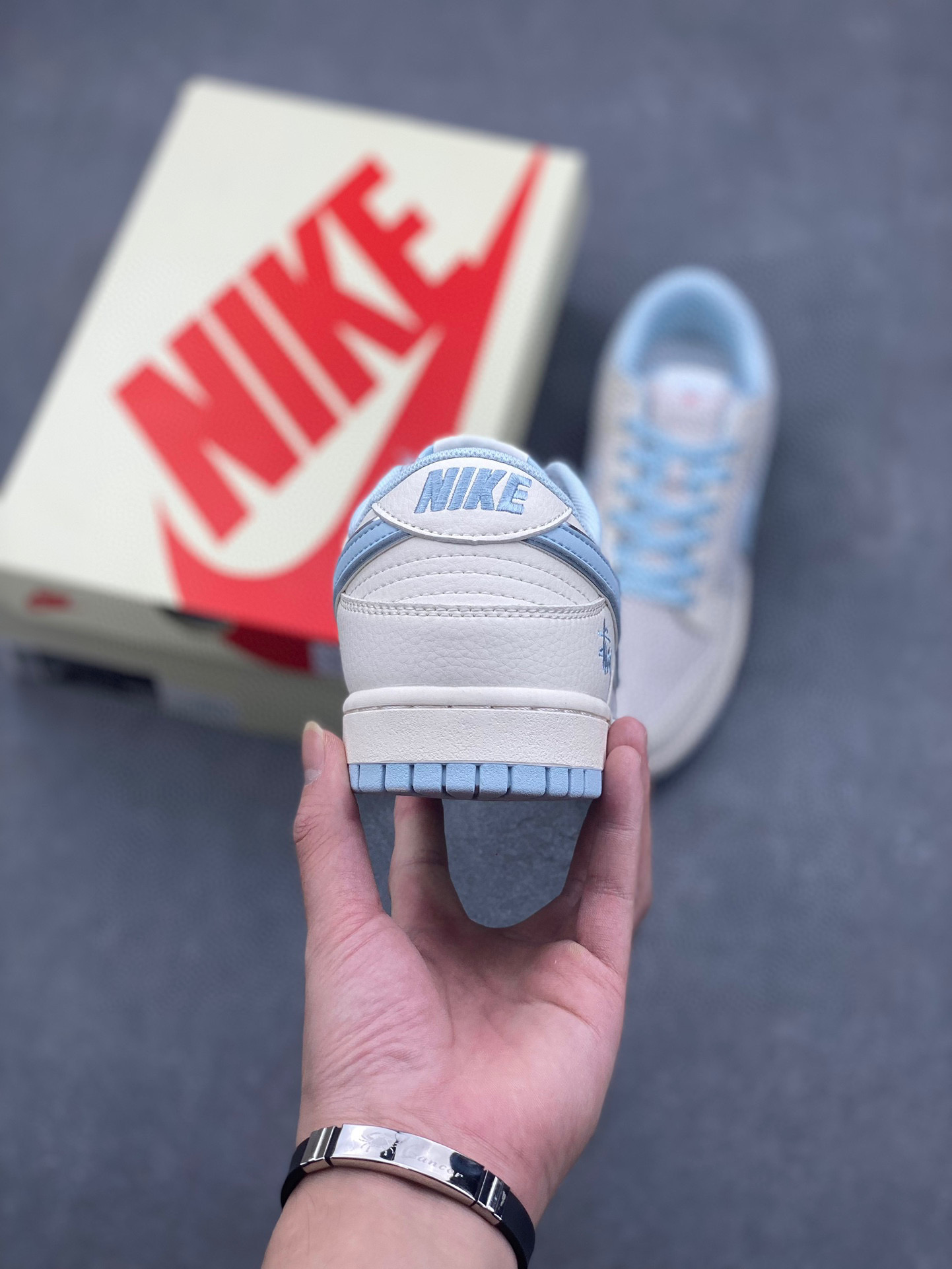 Nike SB Dunk Low Stussy Collab Double Swoosh Ice Crystal Blue Sneakers 5 i1744488669248 7517 0 3