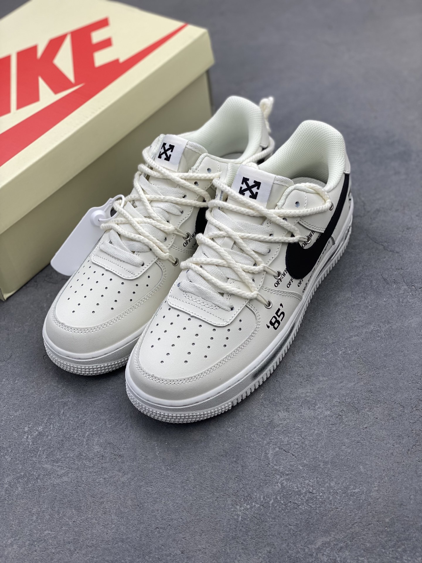 Nike Air Force 1 Low Off-White White Black Men's Sneakers 9 i1744489464138 6668 0 7