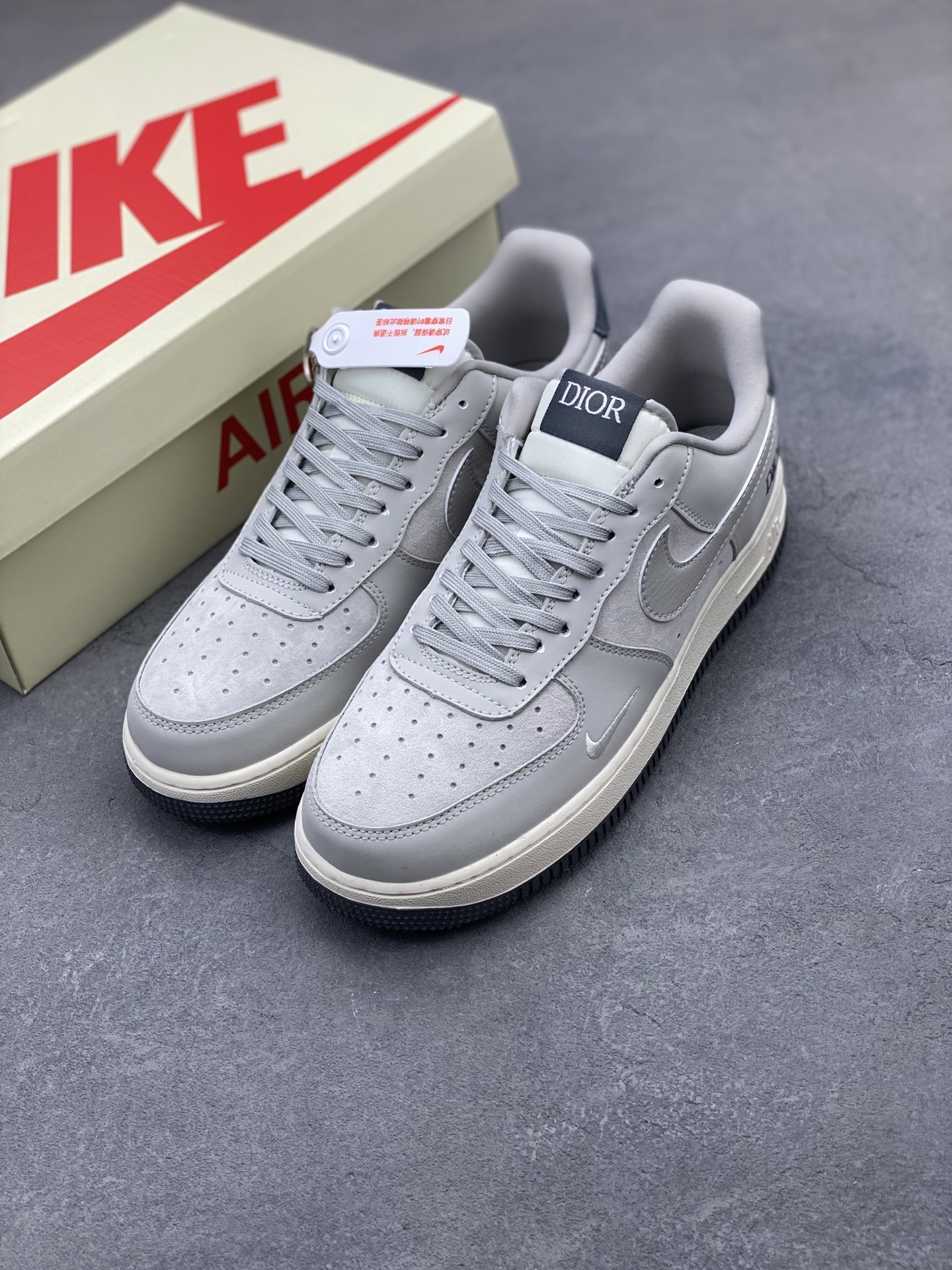Nike Air Force 1 '07 Low Gray Dior Limited Edition Sneakers 9 i1744572626505 4486 0 7