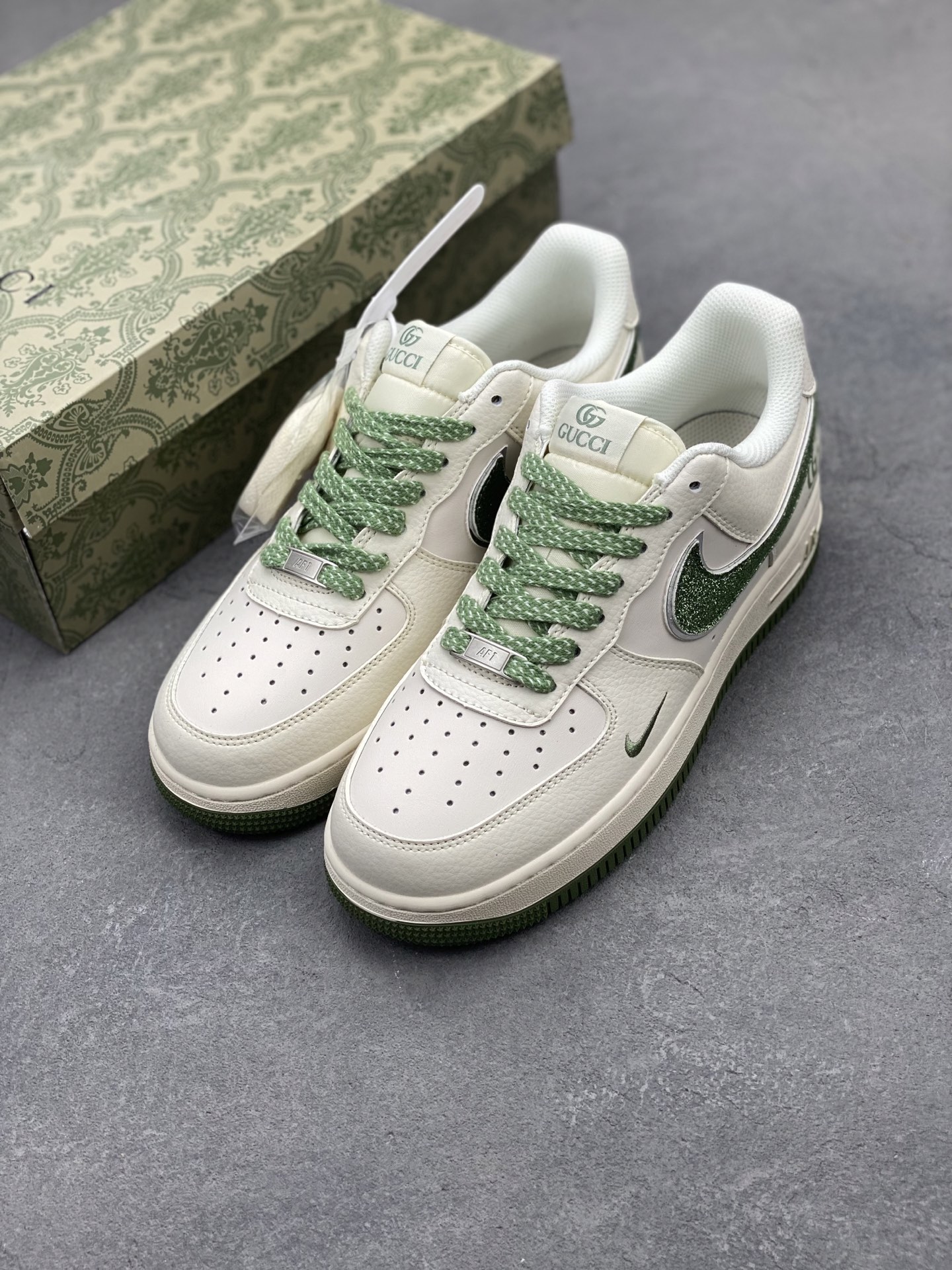 Nike Air Force 1 '07 Low Custom Gucci Sneakers Limited Edition Shoes 9 i1744572680692 5778 0 7