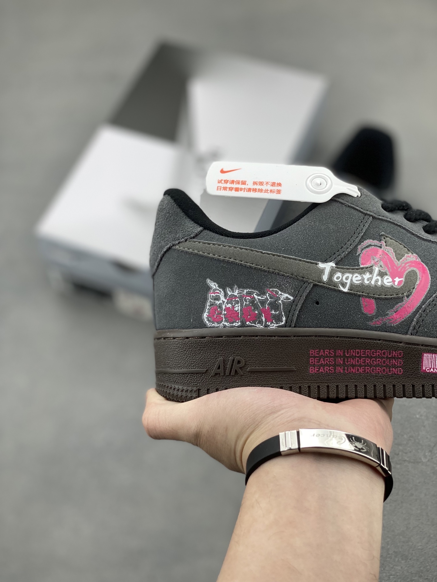 Nike Air Force 1 'Black Pink' Custom Low-Top Sneakers - Limited Edition 6 i1744572967303 2932 0 4