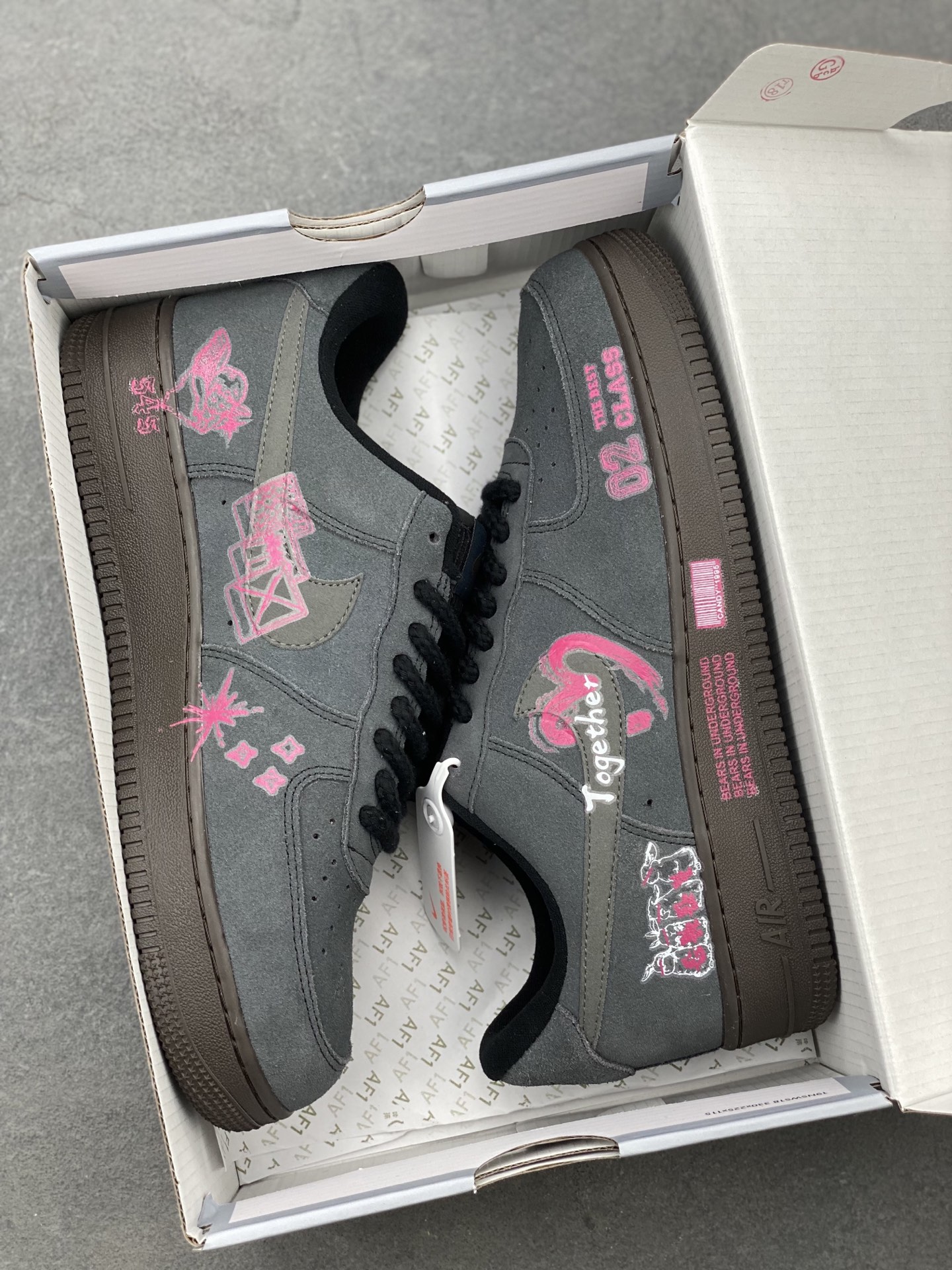 Nike Air Force 1 'Black Pink' Custom Low-Top Sneakers - Limited Edition 10 i1744572972175 635 0 8