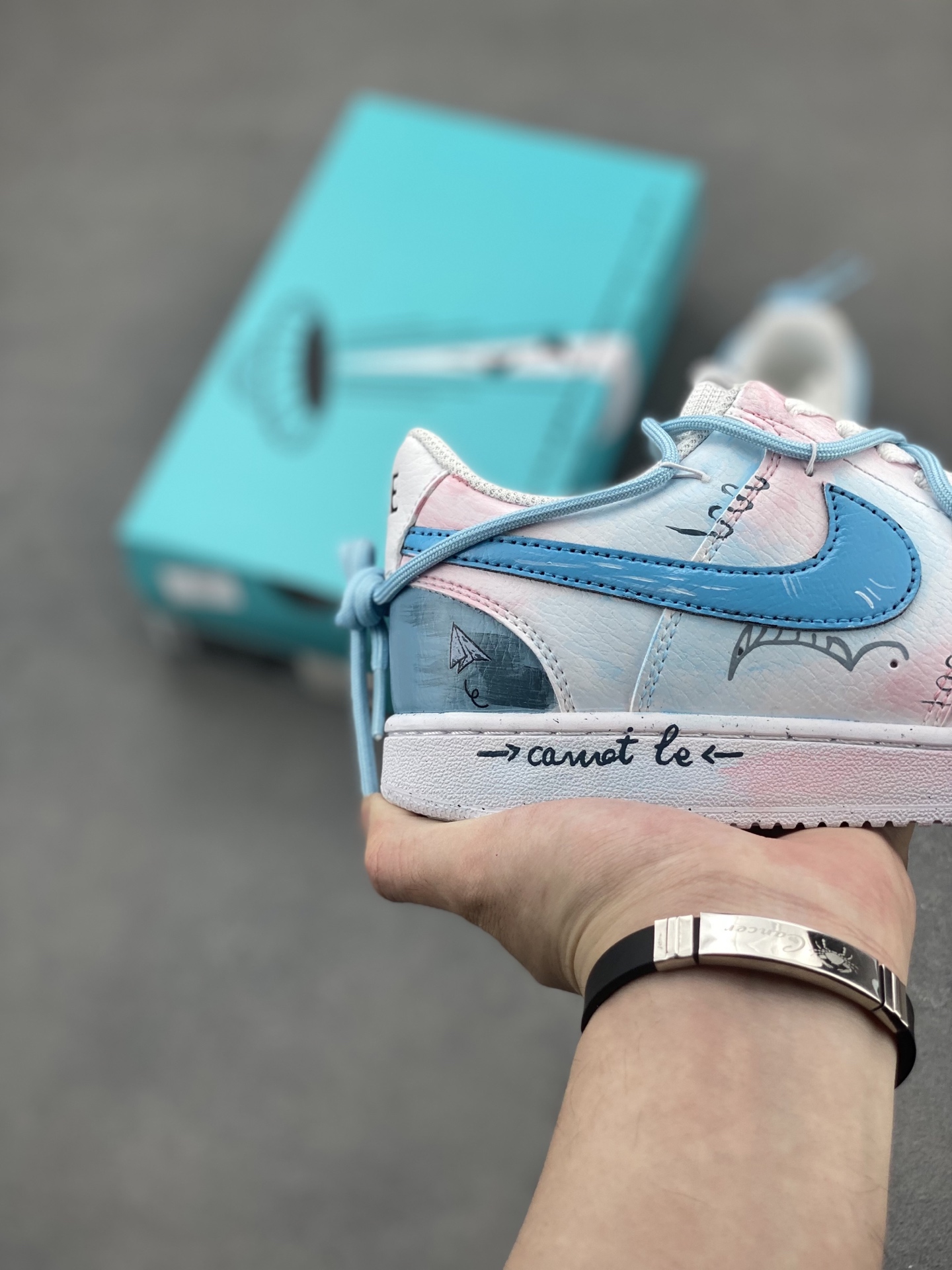 Nike Court Vision Low 'Half Summer Evening' Custom Graffiti Sneakers 6 i1745265661690 2282 0 4