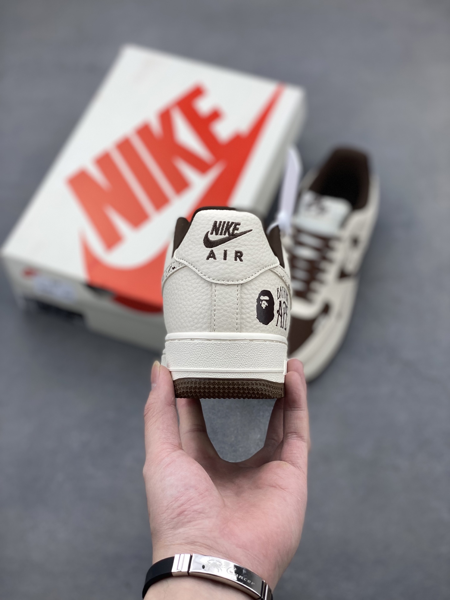 Nike Air Force 1 '07 Low Bape Collaboration Cream Brown Sneakers 5 i1745522364492 524 0 3
