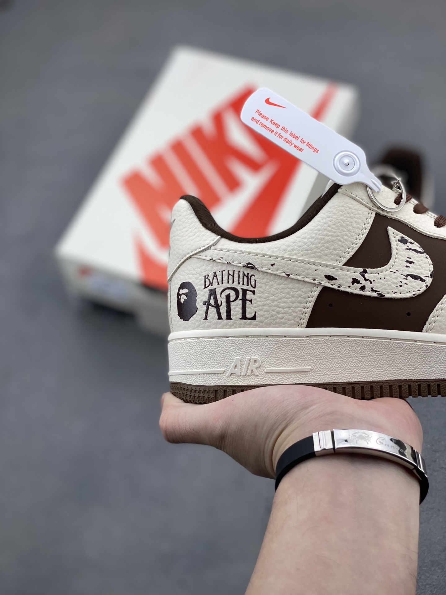 Nike Air Force 1 '07 Low Bape Collaboration Cream Brown Sneakers 6 i1745522369276 1932 0 4