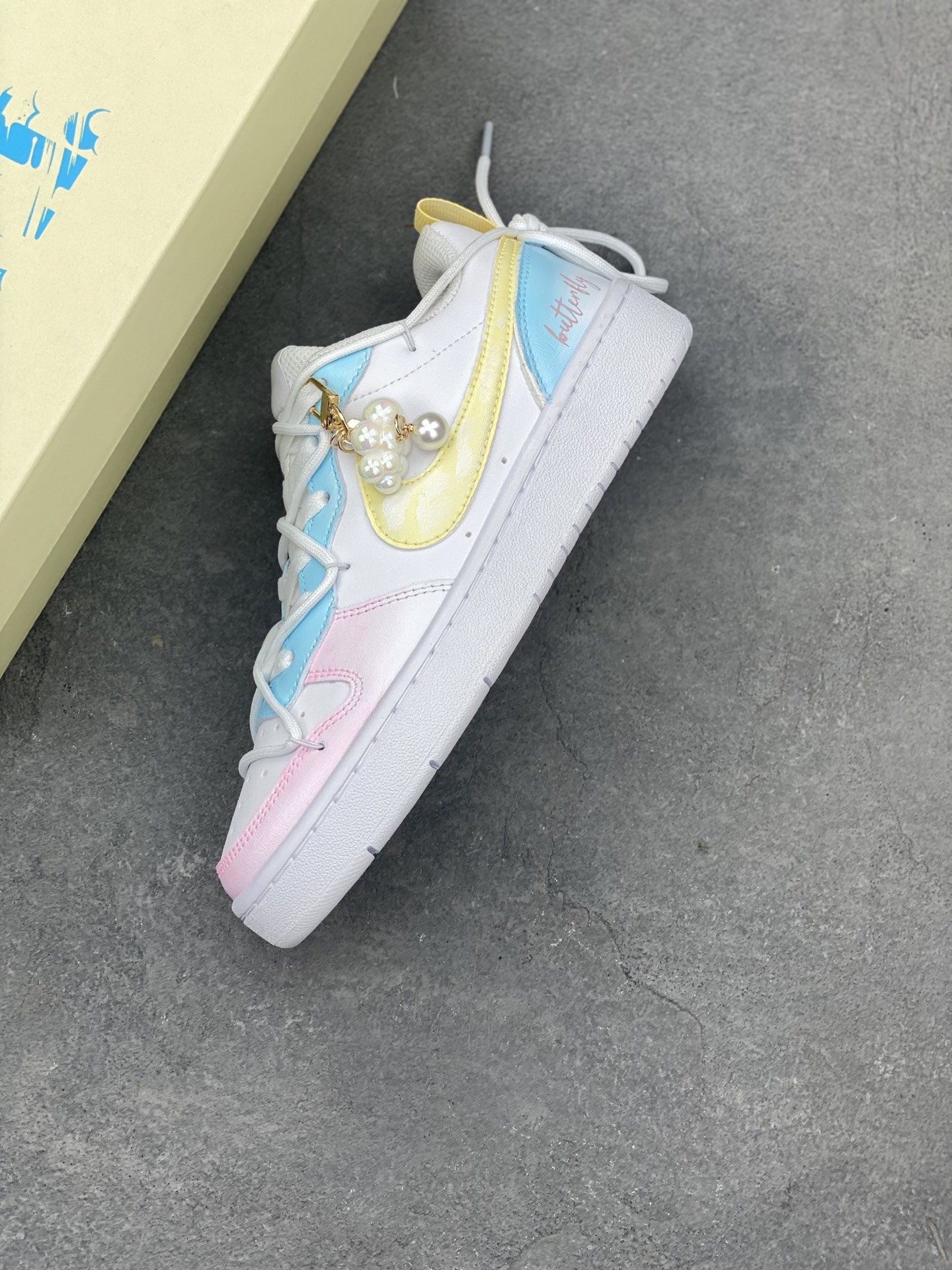 Nike Court Borough Low Rainbow Cloud Sneakers - Pastel Color Block Shoes 8 i1747684902265 3683 0 6