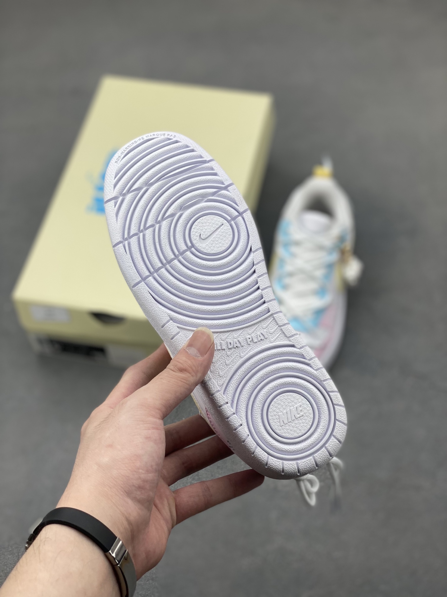 Nike Court Borough Low Rainbow Cloud Sneakers - Pastel Color Block Shoes 7 i1747684902442 6489 0 5