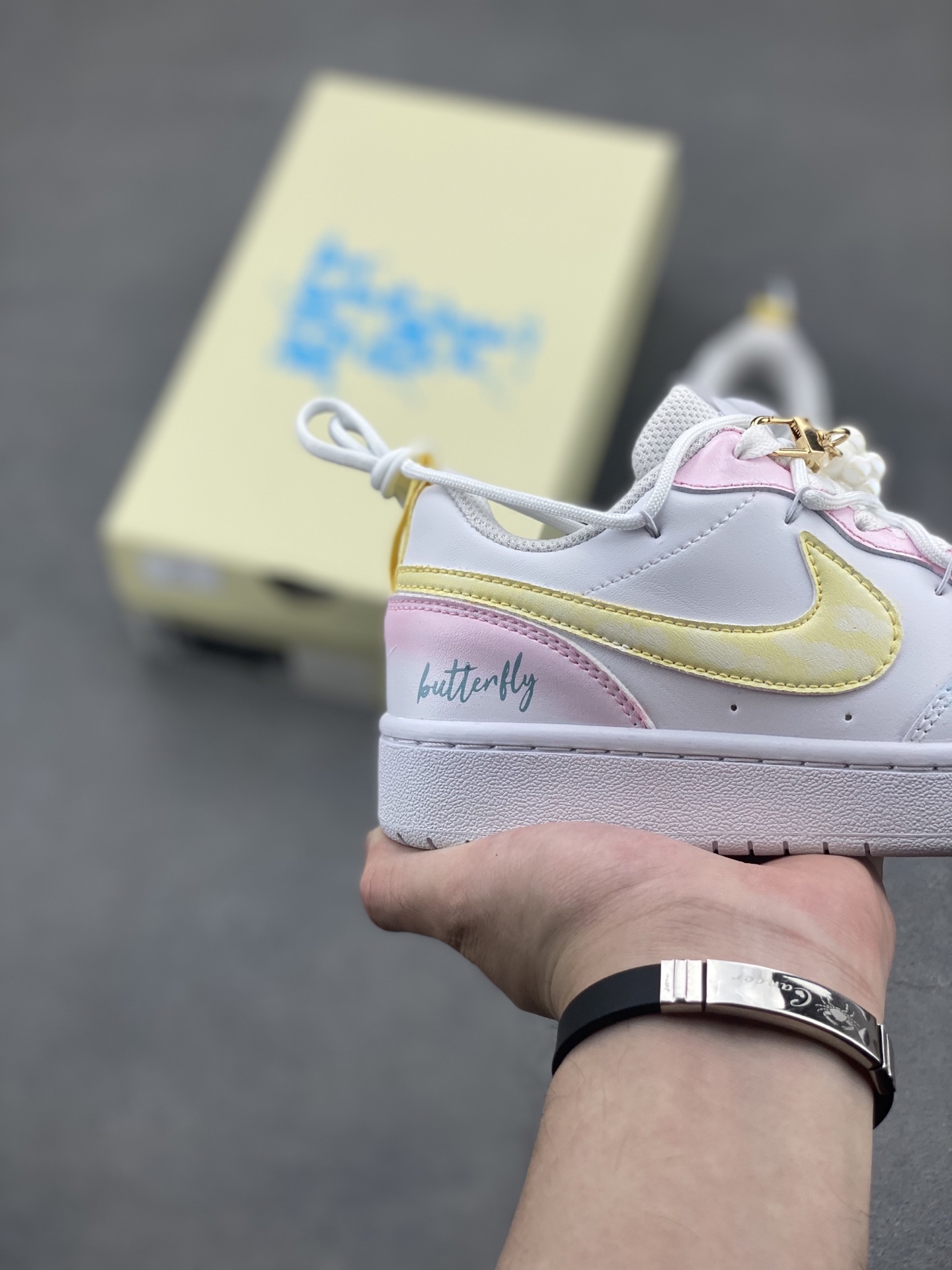 Nike Court Borough Low Rainbow Cloud Sneakers - Pastel Color Block Shoes 6 i1747684902445 9401 0 4
