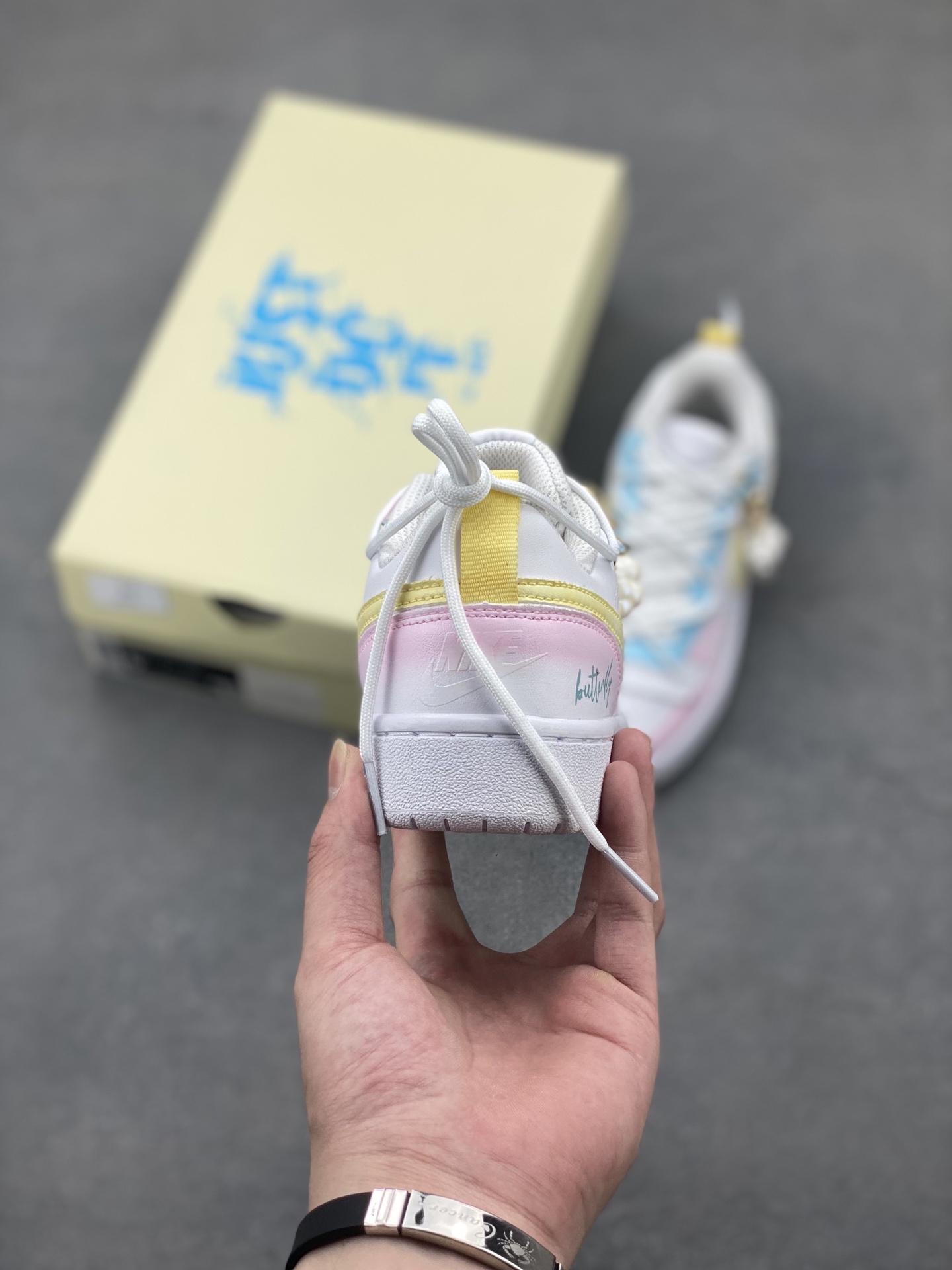Nike Court Borough Low Rainbow Cloud Sneakers - Pastel Color Block Shoes 5 i1747684909121 8581 0 3