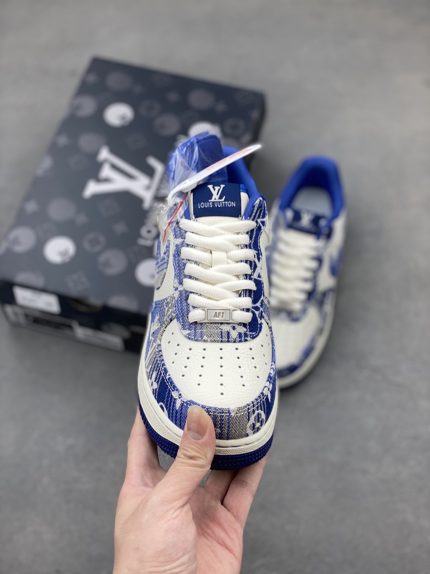 Nike Air Force 1 Low Louis Vuitton Custom Sneakers - Limited Edition 3 i1748549821422 4761 0 1