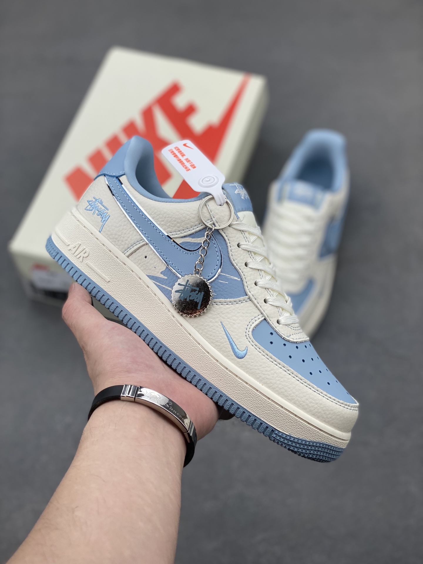 Nike Air Force 1 '07 Low White/Blue Casual Sneakers KK1988-090 2 i1749757582474 7949 0 0
