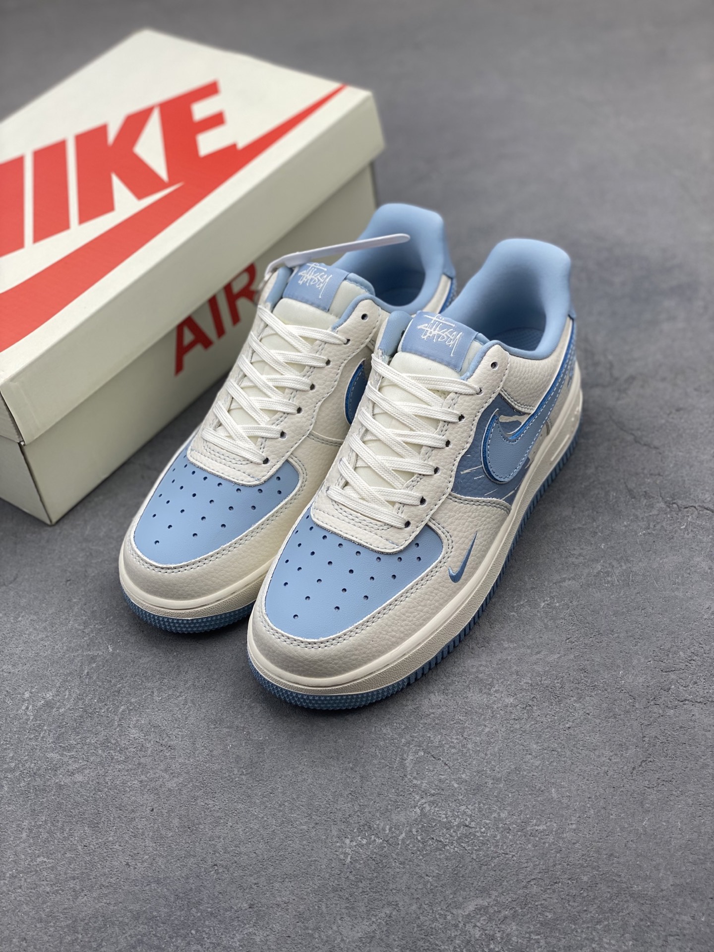 Nike Air Force 1 '07 Low White/Blue Casual Sneakers KK1988-090 9 i1749757583848 7246 0 7