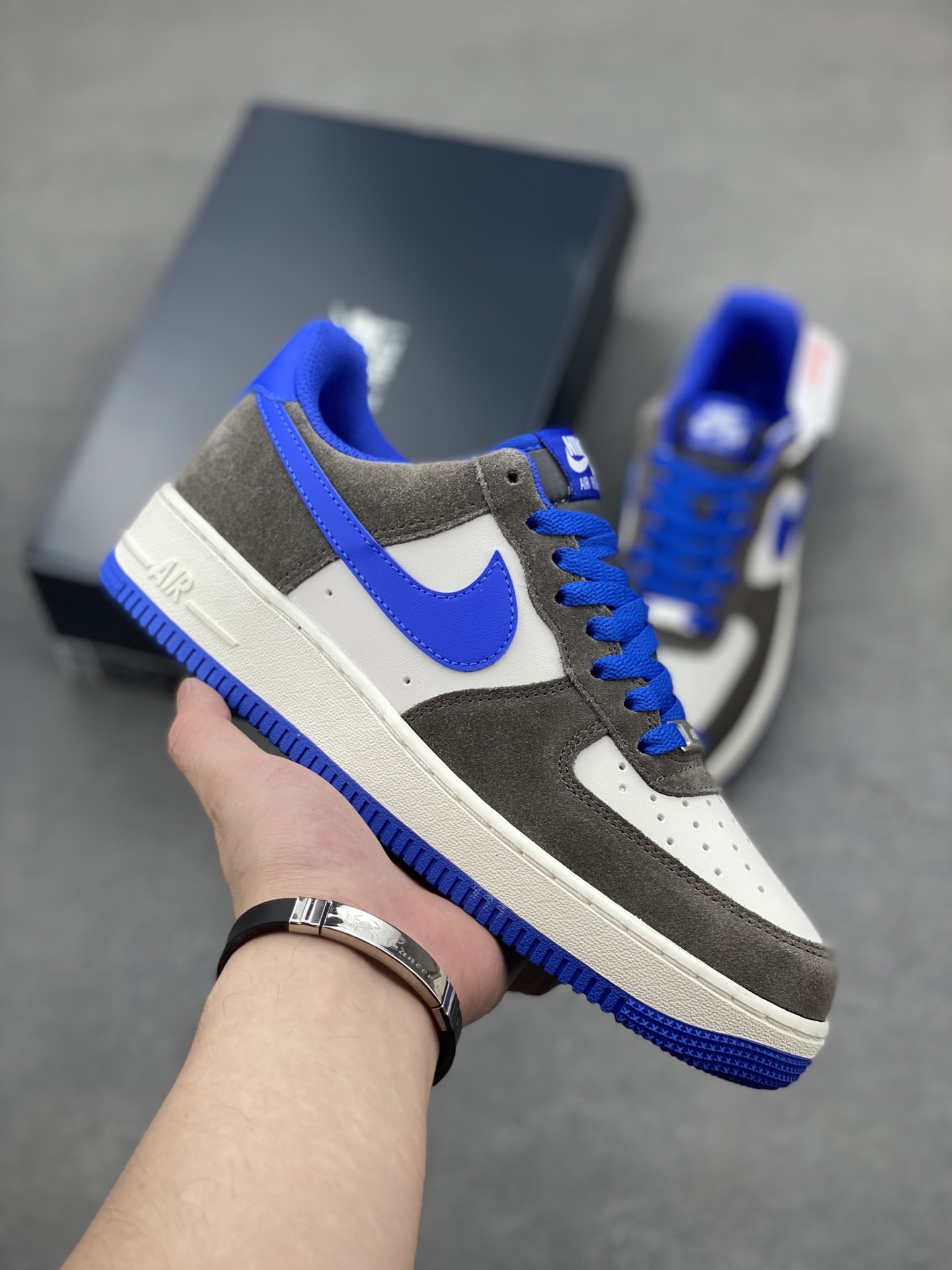 Nike Air Force 1 '07 Low Grey/Blue Sneakers - Limited Edition, Comfortable Fit 2 i1749757668232 2771 0 0
