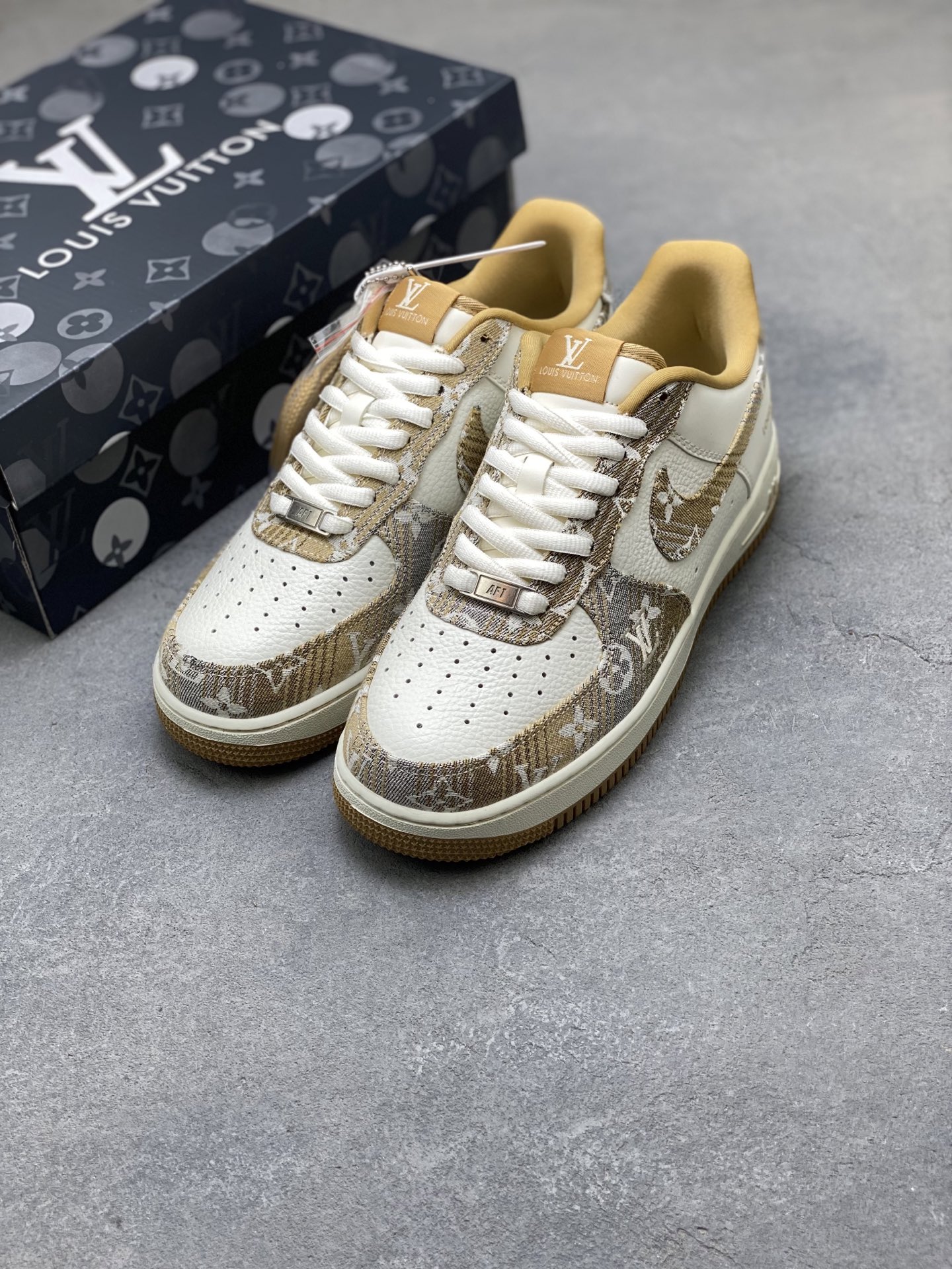 Nike Air Force 1 '07 Low Louis Vuitton Custom Sneakers - Limited Edition 8 i1750617203720 5278 0 6