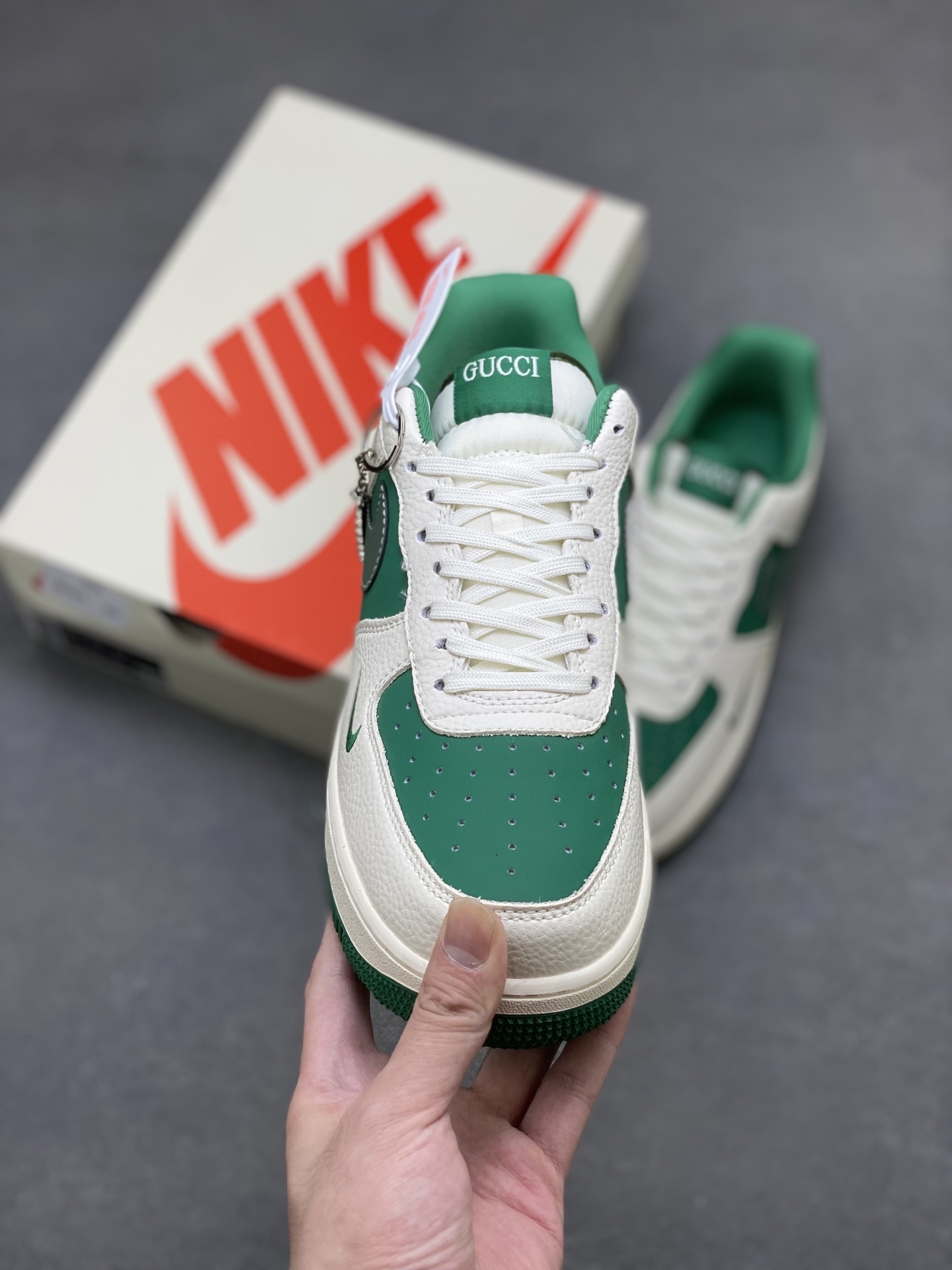 Nike Air Force 1 '07 Low Green/White Custom Sneakers - Limited Edition 3 i1752768363551 9538 0 1