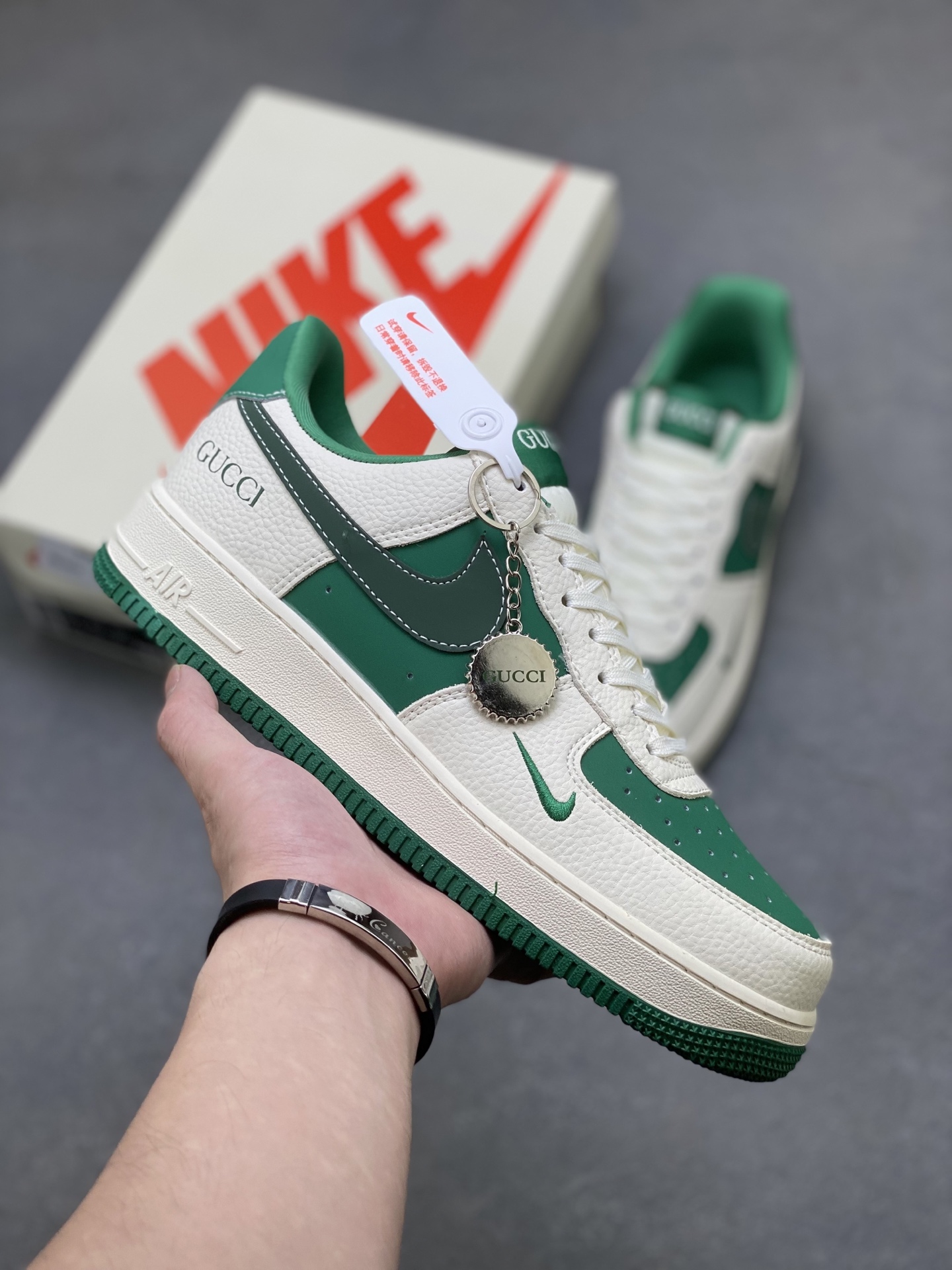 Nike Air Force 1 '07 Low Green/White Custom Sneakers - Limited Edition 2 i1752768366508 130 0 0