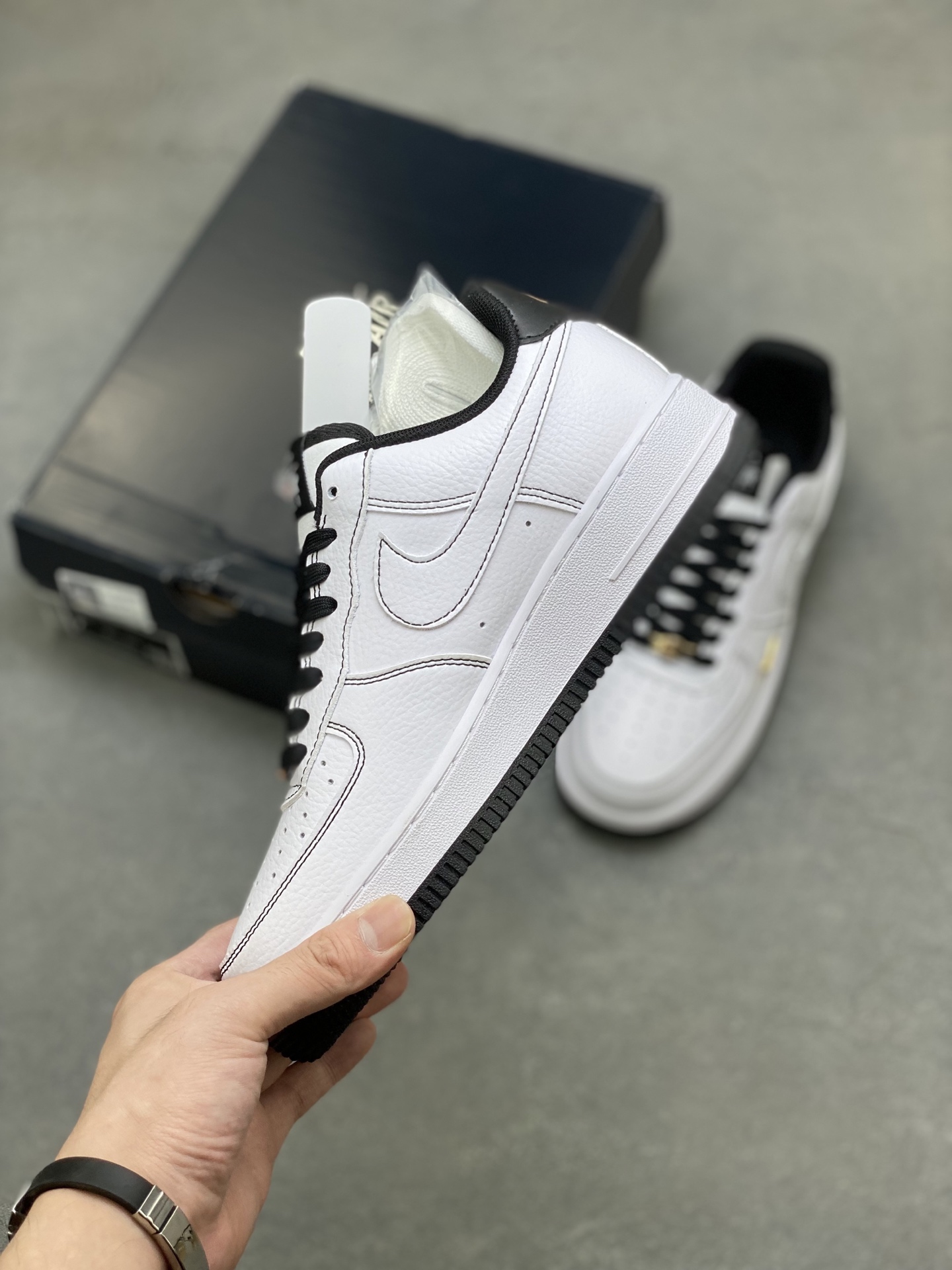 Nike Air Force 1 '07 Low White/Black Stitching Detail - Limited Edition 4 i1753460423599 7638 0 2
