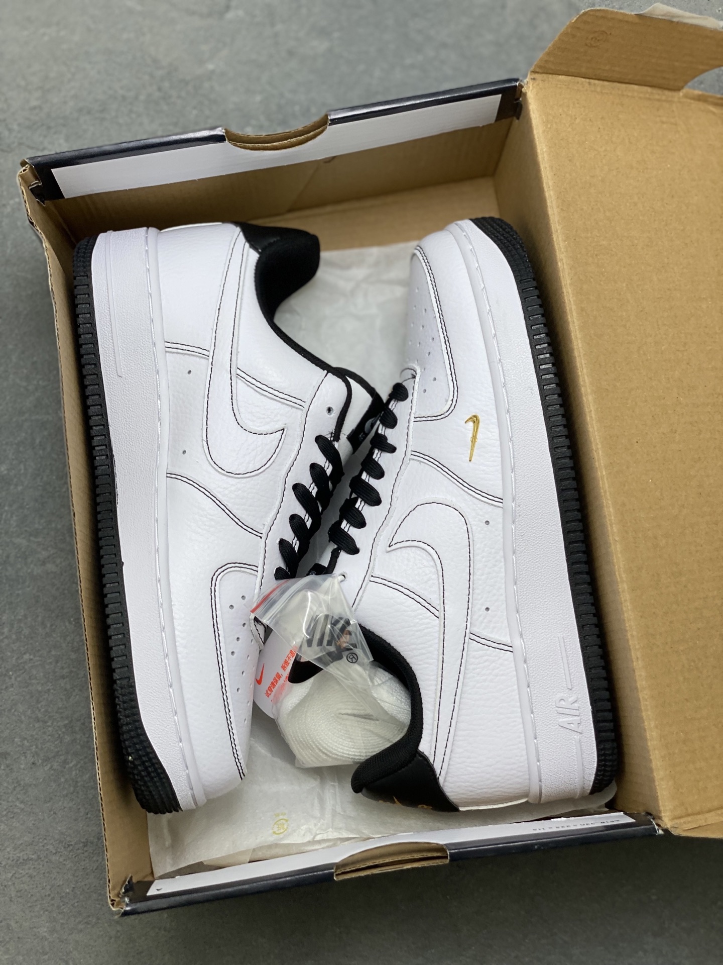 Nike Air Force 1 '07 Low White/Black Stitching Detail - Limited Edition 10 i1753460424263 9684 0 8