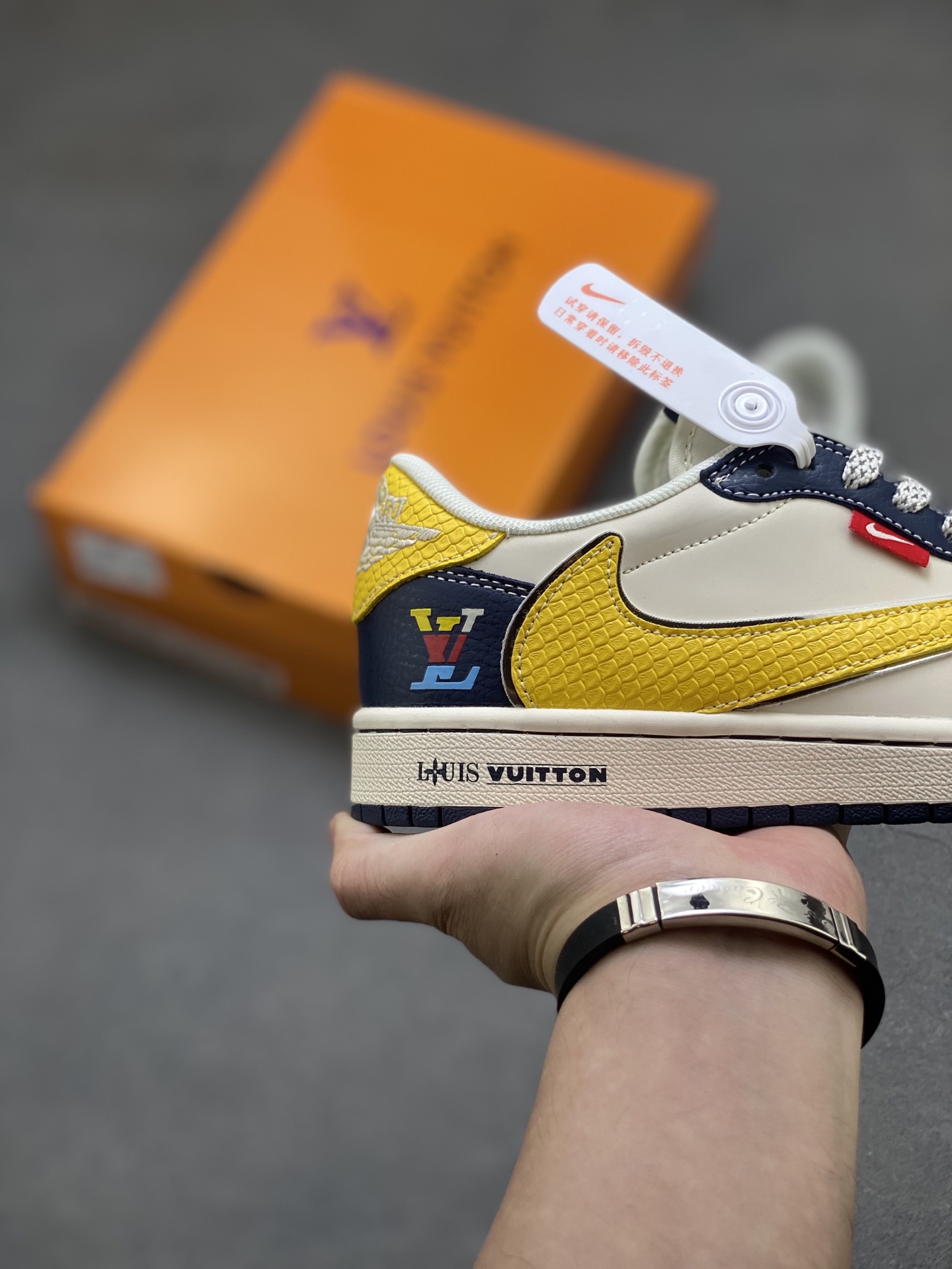 Nike Air Jordan 1 x Louis Vuitton Custom Low-Top Sneakers - Size 36-45.5 5 i1753806069783 5228 0 4